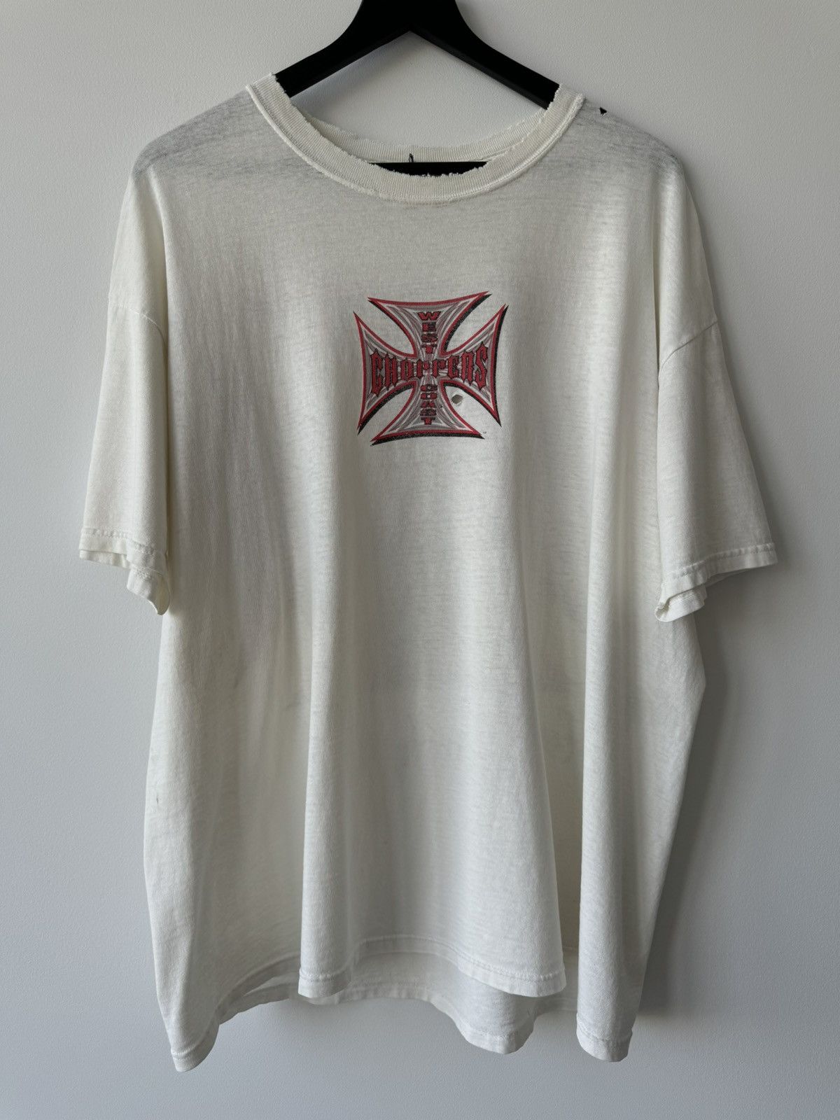 Vintage VINTAGE 90s THRASHED WEST COAST CHOPPERS WCC FADED OVERSIZED Size US XL / EU 56 / 4 - 1 Thumbnail