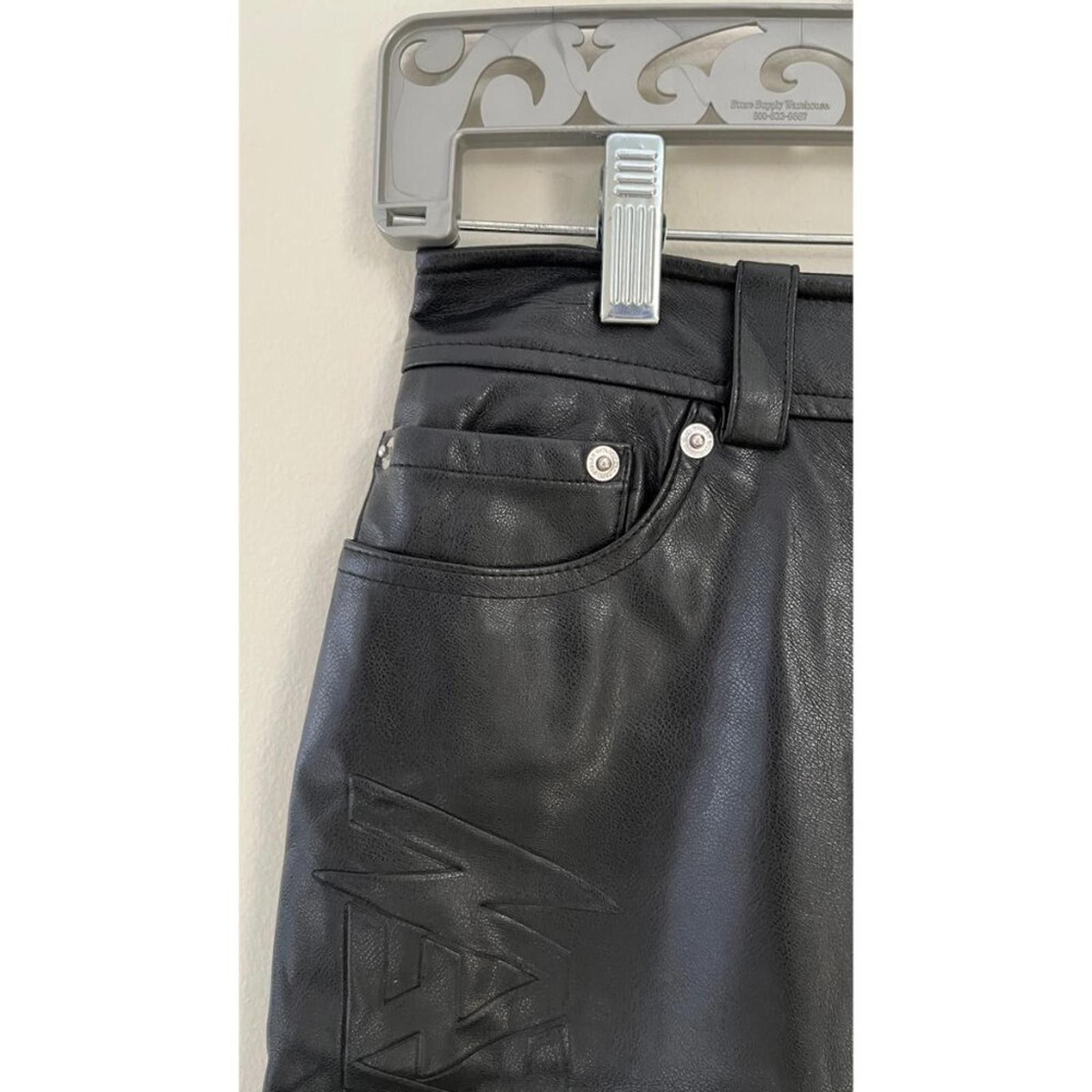 STOLEN GIRLFRIENDS CLUB BERMUDA VEGAN LEATHER SHORTS S