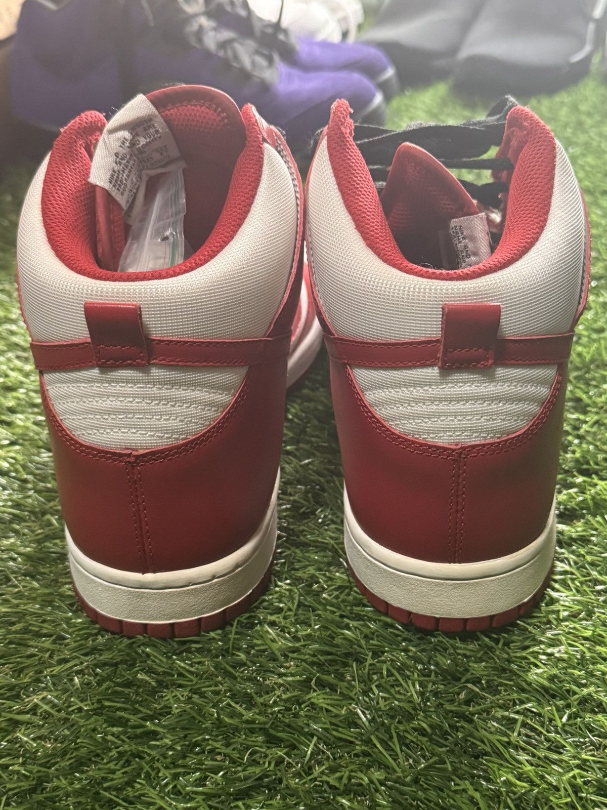 Nike Nike Dunk High White Varsity Red (2009) Size US 10 / EU 43 - 3 Thumbnail