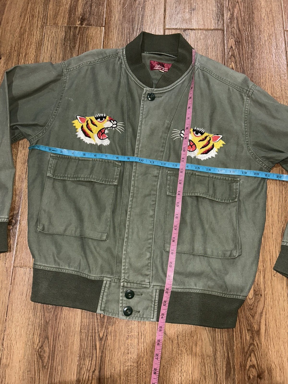 Avirex Avirex Tiger Embroidery Bomber Jacket Size US L / EU 52-54 / 3 - 11 Thumbnail