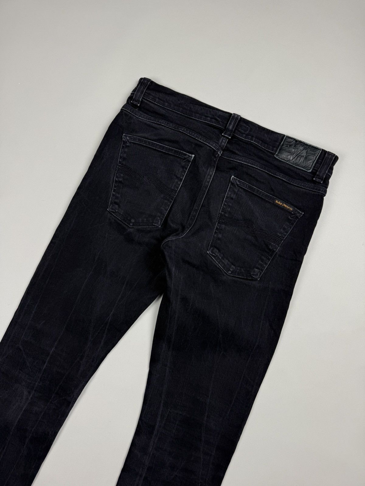 Nudie Jeans Nudie Jeans Co Lean Dean Dey Cold Black Men’s Jeans Size US 32 / EU 48 - 17 Thumbnail