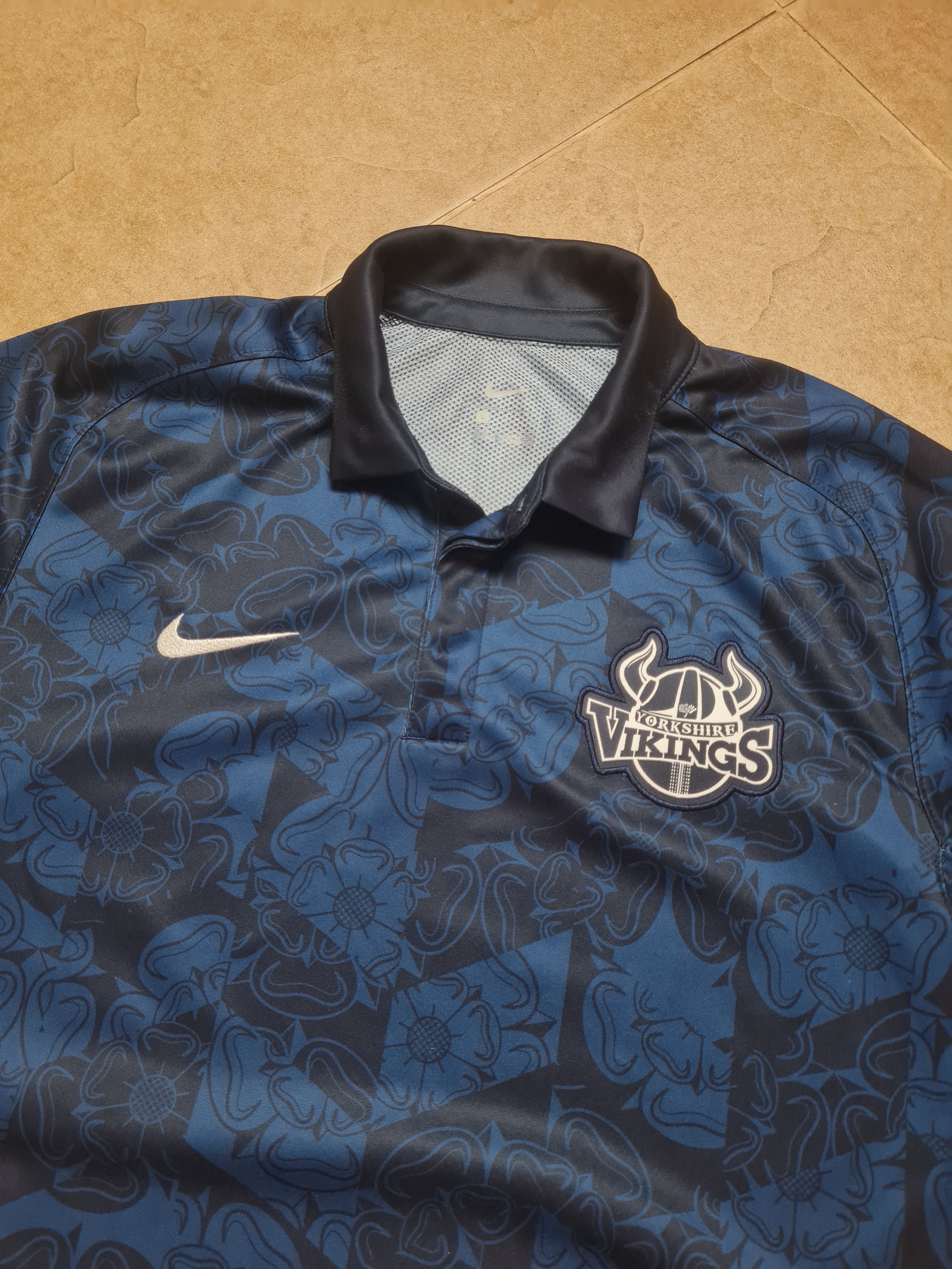 Nike Jersey Nike Cricket Dark Blue Sz L Yorkshire Vikings County Size US L / EU 52-54 / 3 - 13 Thumbnail