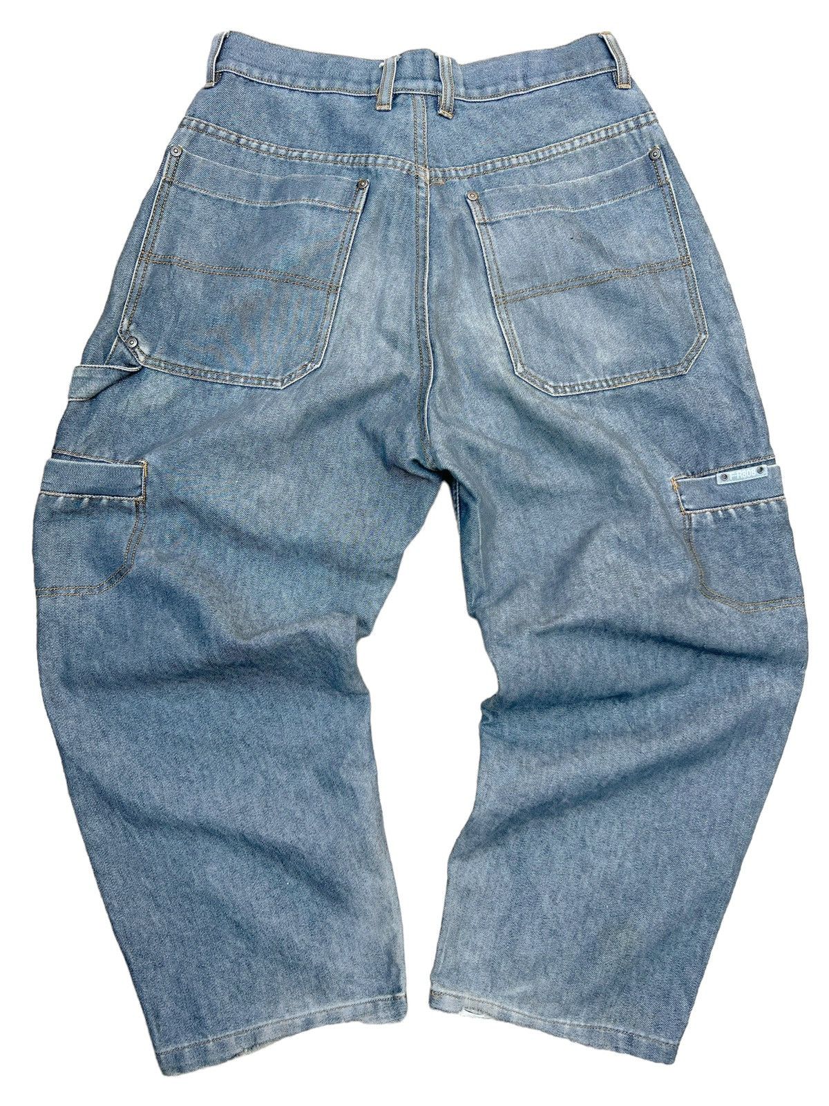 JNCO Y2K Freaky Massive Multipocket Baggy Boxy Denim Jeans 31 Size US 31 - 2 Thumbnail