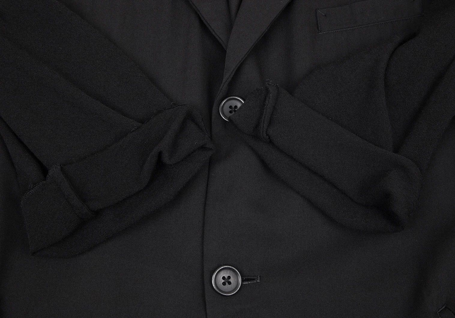Yohji Yamamoto Yohji Yamamoto Dyed Knit 7-Sleeve Jacket Black 2 Size US M / EU 48-50 / 2 - 9 Thumbnail