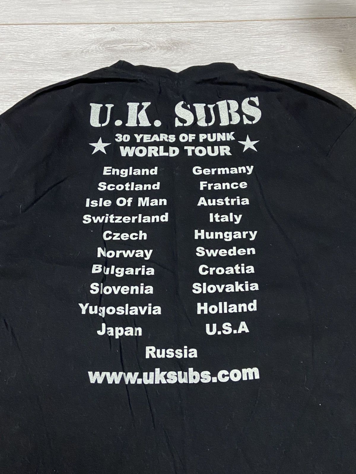Band Tees Vintage Y2K UK SUBS skull ☠️ punk 30 years tour band tees Size US XL / EU 56 / 4 - 8 Thumbnail