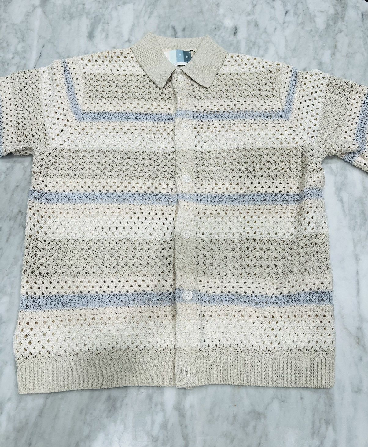 Kith Kith Thompson Crochet shirt Grailed