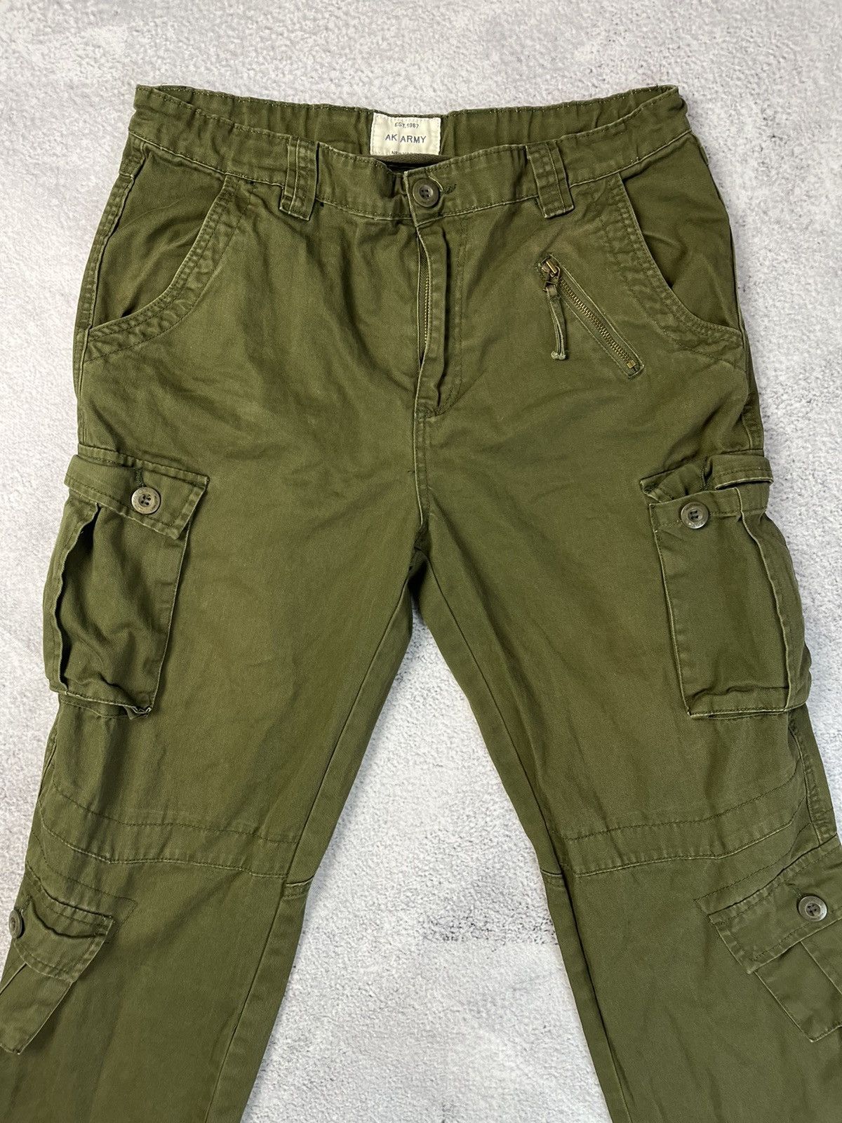Other Vintage Military multi pocket cargo pants Y2K drill Size US 34 / EU 50 - 3 Thumbnail