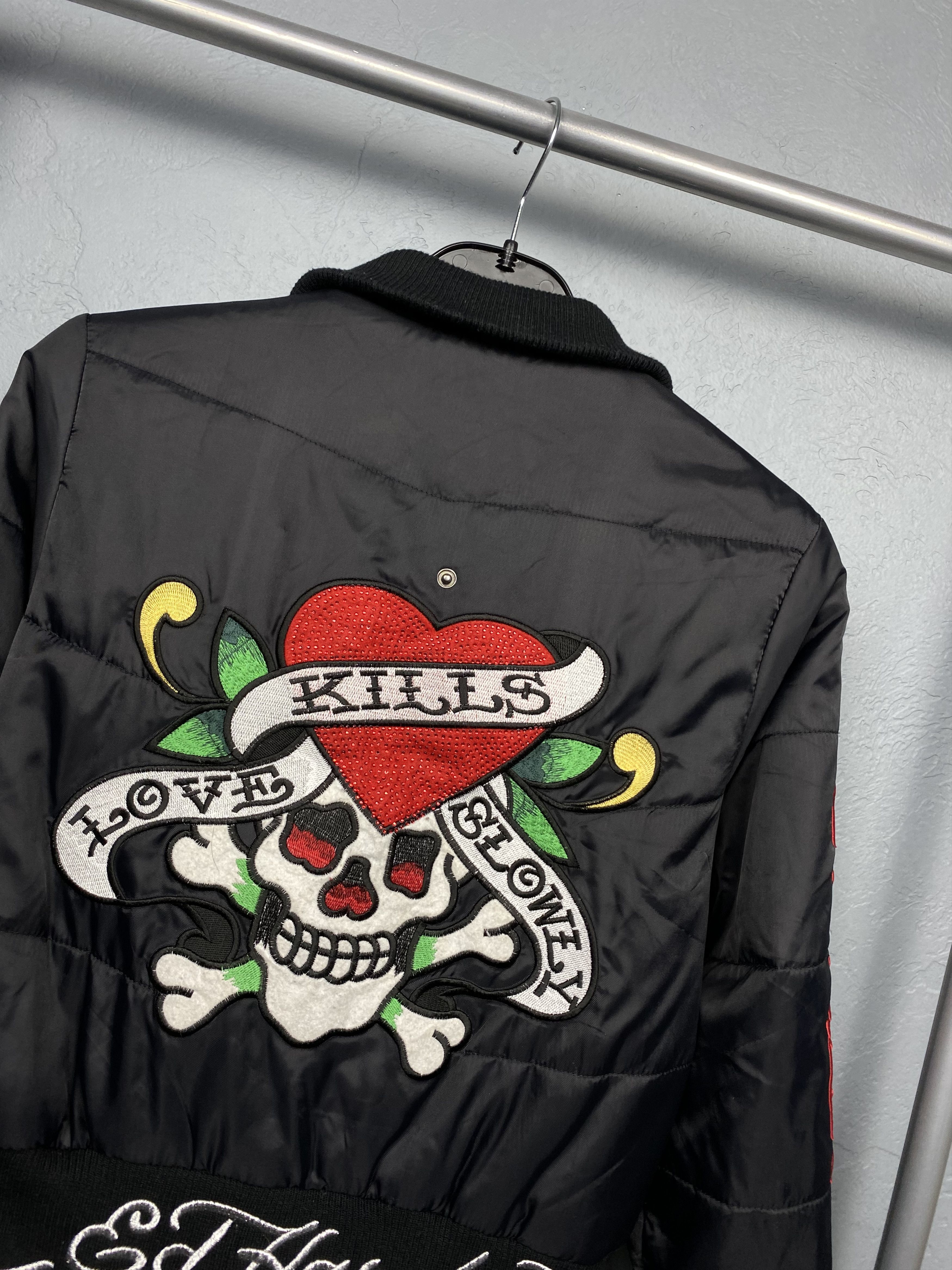 Christian Audigier × Ed Hardy Ed Hardy by Christian Audigier Vintage Womens Nylon Jacket Size S / US 4 / IT 40 - 3 Thumbnail