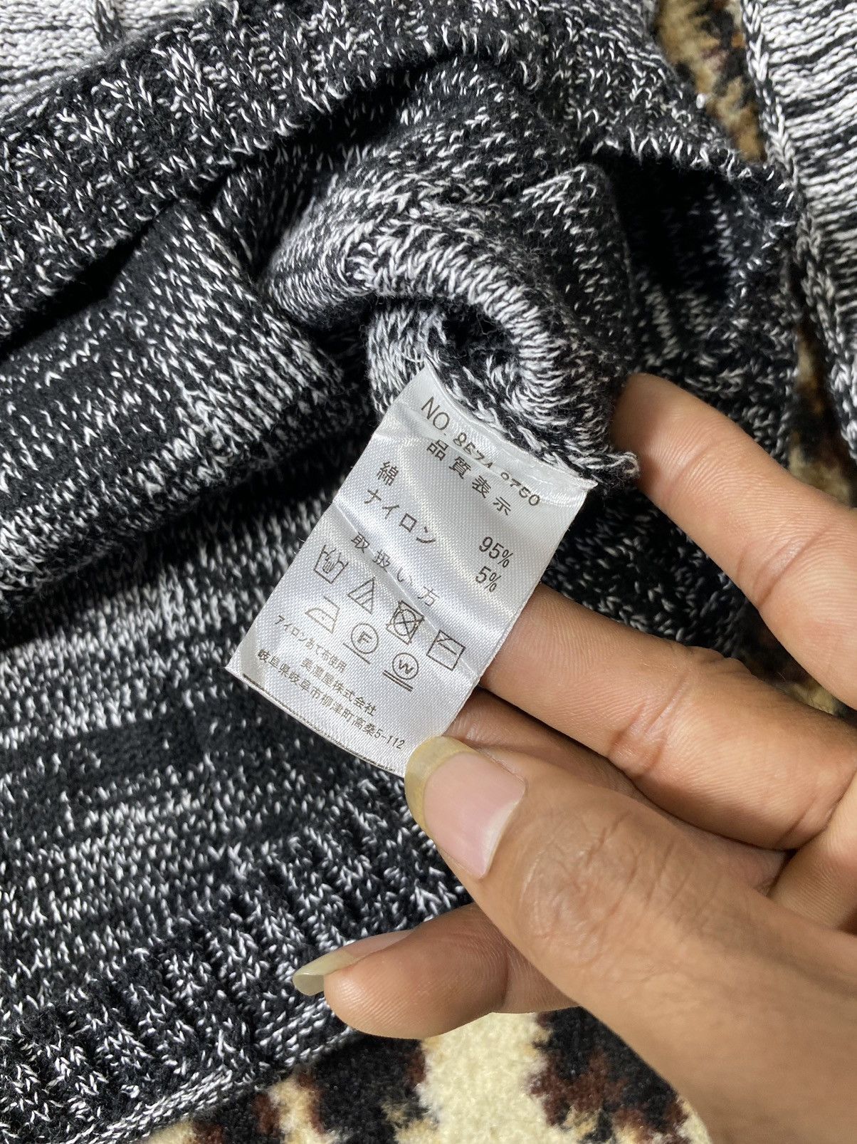 Beauty Beast × Japanese Brand Knitwear japanese-Stripe Cubic Sugar nunbernine style Size US XL / EU 56 / 4 - 5 Thumbnail