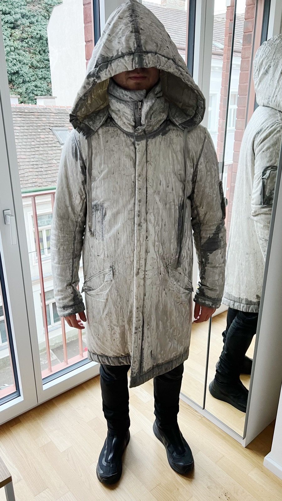 10sei0otto Laminated Parka 10SEI0OTTO Size US L / EU 52-54 / 3 - 7 Thumbnail