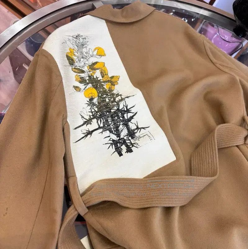 Loewe Loewe Spring Autumn Khaki Wool Long Coat . Size S / US 4 / IT 40 - 3 Thumbnail
