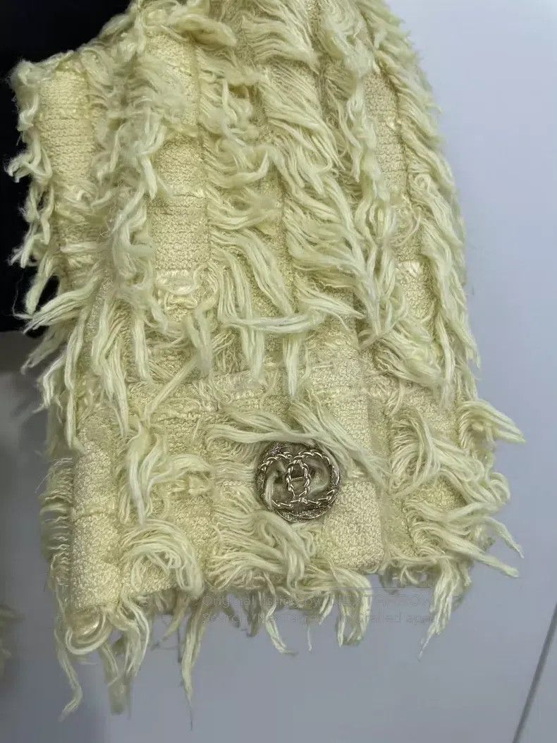 Chanel Chanel 21C chick yellow streamer tassel coat Size XXS / US 00 / IT 34 - 3 Thumbnail