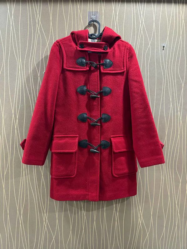 Burberry Burberry Red Wool Women's Duffle Coat Size XS / US 0-2 / IT 36-38 - 1 Thumbnail