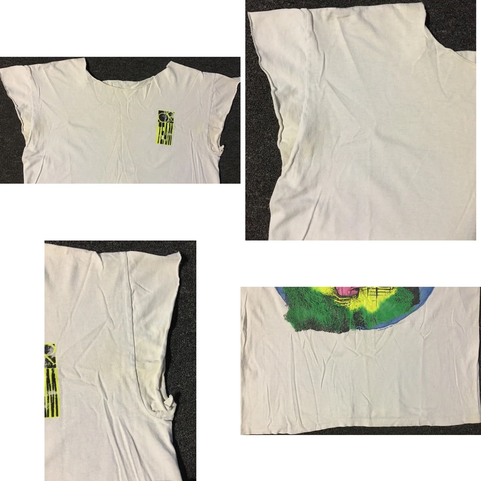 Thrasher VINTAGE Ocean Pacific Shirt S Mens White Thrashed 90s Surf Grunge 80s 90s Beach USA Size US S / EU 44-46 / 1 - 8 Thumbnail