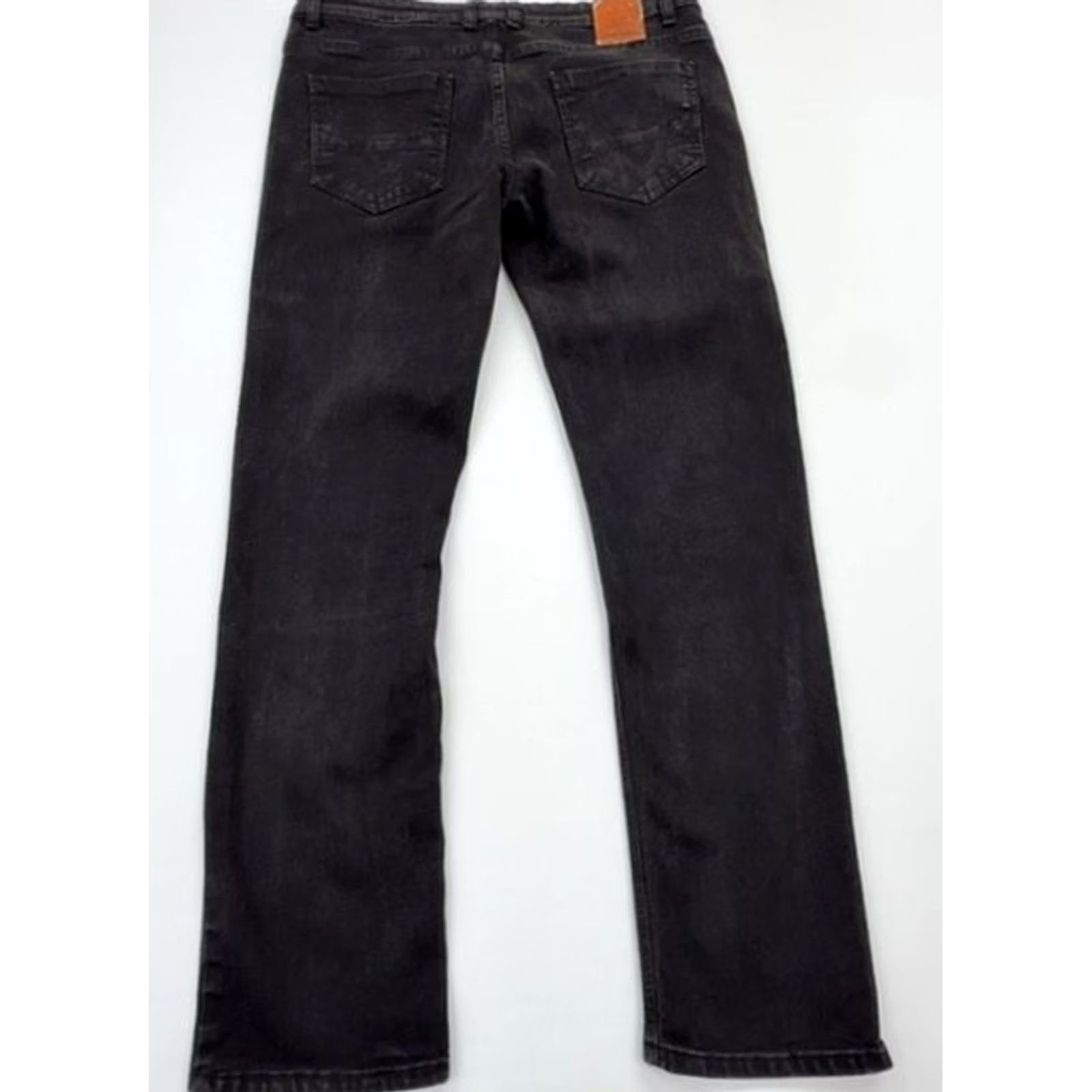 Diesel Diesel Black Straight Jeans W32 Button 5-Pocket Logo Patch Mens Jeans Black 32 Size US 32 / EU 48 - 2 Thumbnail