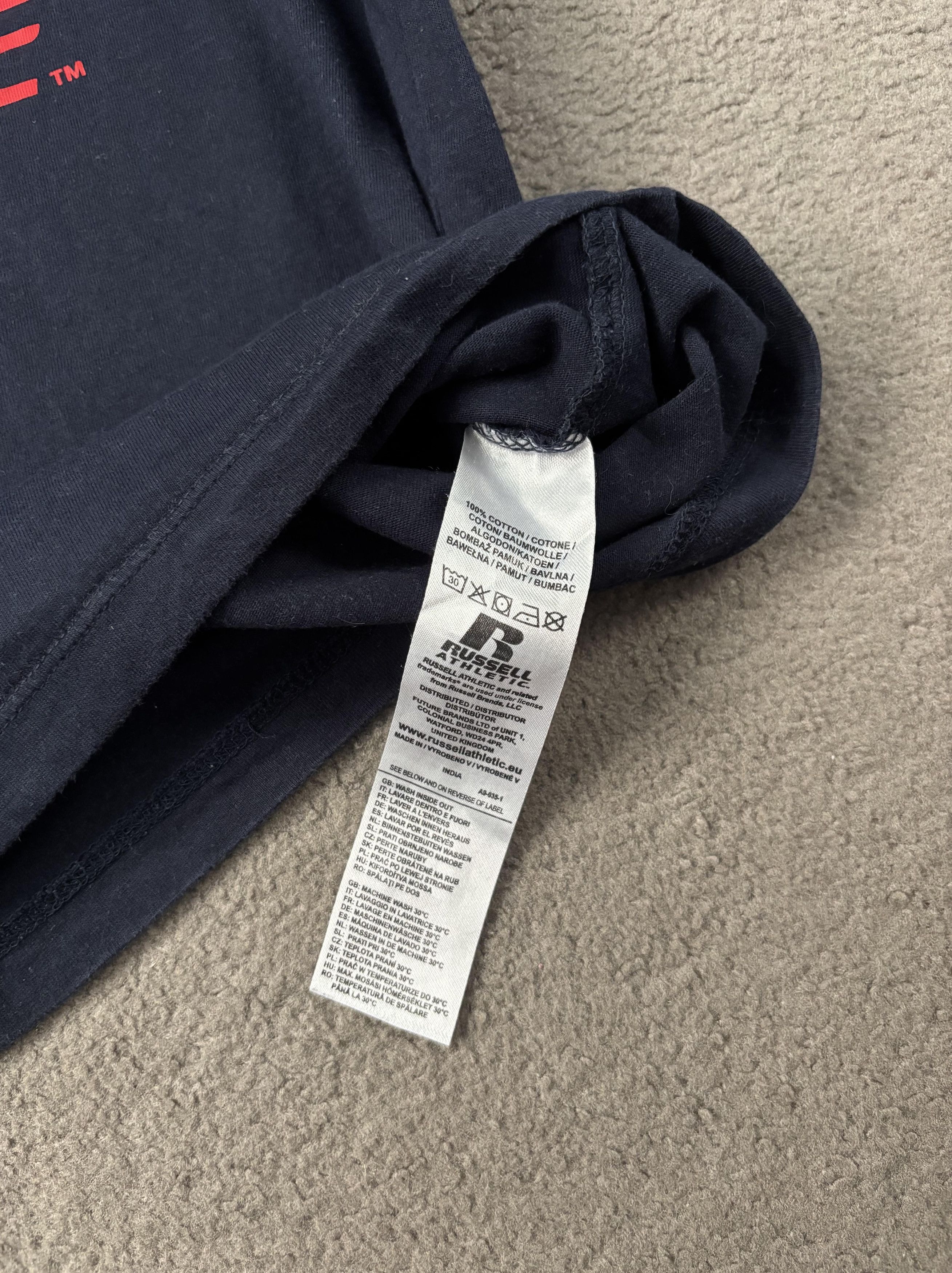 Russell Athletic Russell Athletic T-shirt Navy Blue Basic Print Cotton Size US S / EU 44-46 / 1 - 5 Thumbnail