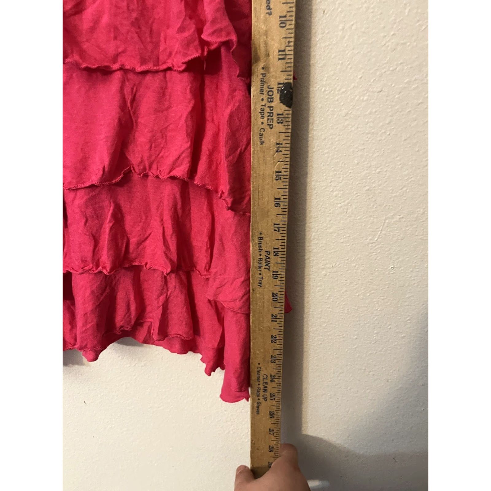 Express Express Women's XS Cami Pink Ruffle Layered Pullover Summer Casual Cotton Blend Tank XS Pink Women's Express Shirt? Size XS / US 0-2 / IT 36-38 - 4 Thumbnail