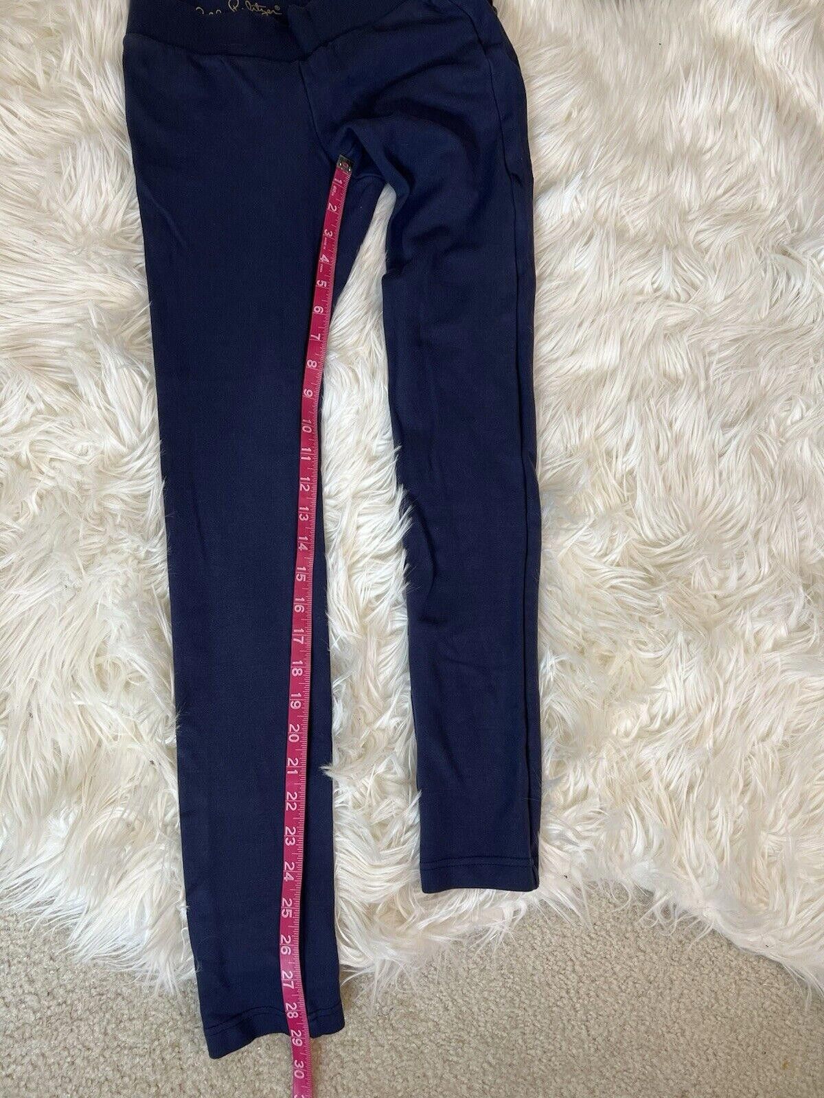 Designer Lilly Pulitzer Pull On Pants Small Navy Stretch Skinny XS Size 26" / US 2 / IT 38 - 6 Thumbnail