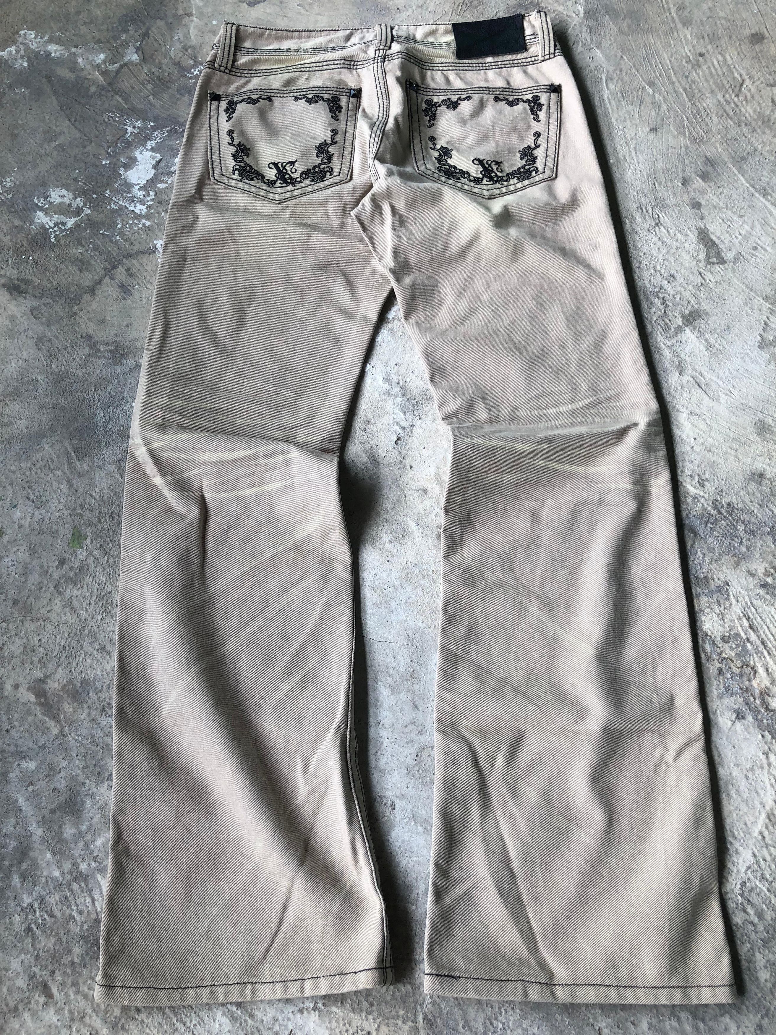 14th Addiction Xfrm Studed Floral Flared Pants Size US 30 / EU 46 - 1 Thumbnail