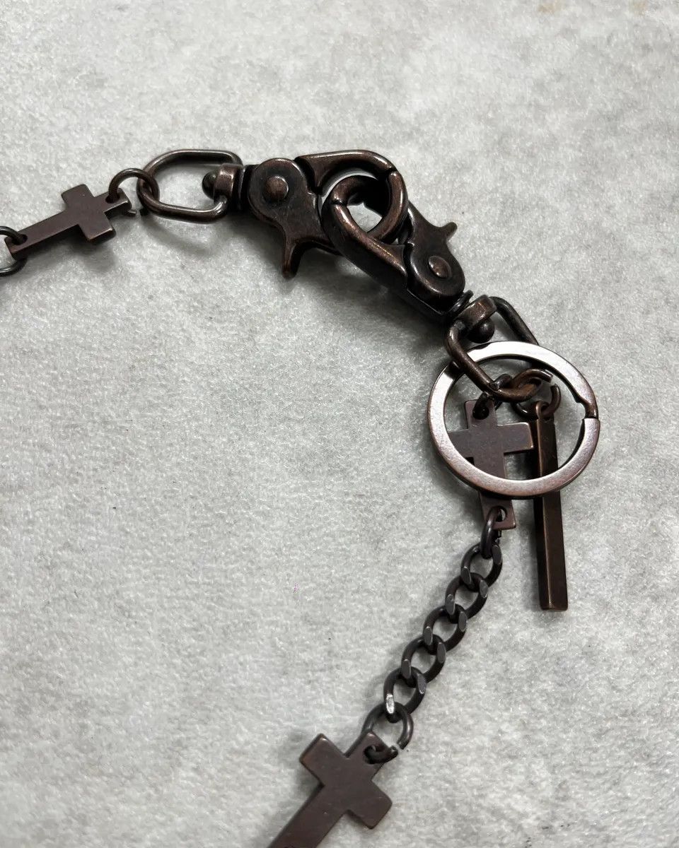 Dsquared2 Dsquared2 Gunmetal Metal Cross Charm Chain Size ONE SIZE - 4 Thumbnail