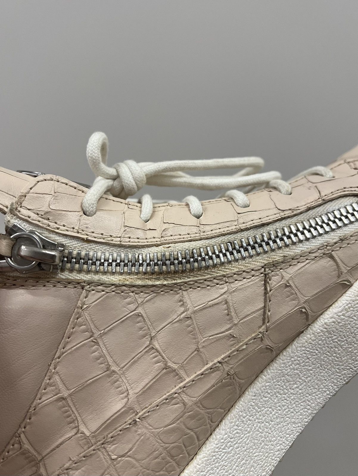 Giuseppe Zanotti Giuseppe Zanotti Leather Python High Top Sneakers Size US 9.5 / IT 39.5 - 11 Thumbnail