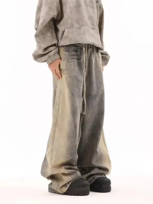 Clientele Retro Gradient Heavyweight Wide Leg Jeans Size US 32 / EU 48 - 2 Thumbnail