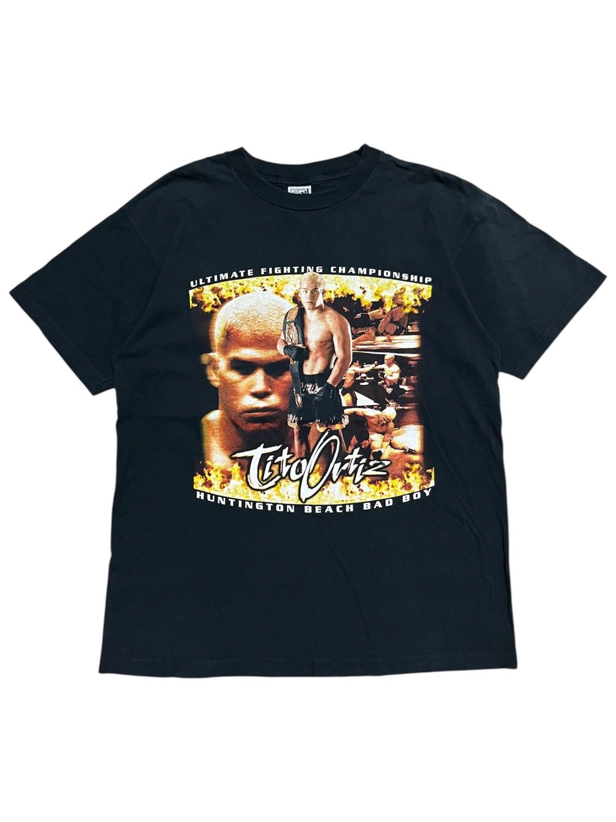 WCW/nWo Vintage 1998 Tito Ortiz Ufc Wcw MMA Legend T-Shirt Size US L / EU 52-54 / 3 - 1 Thumbnail