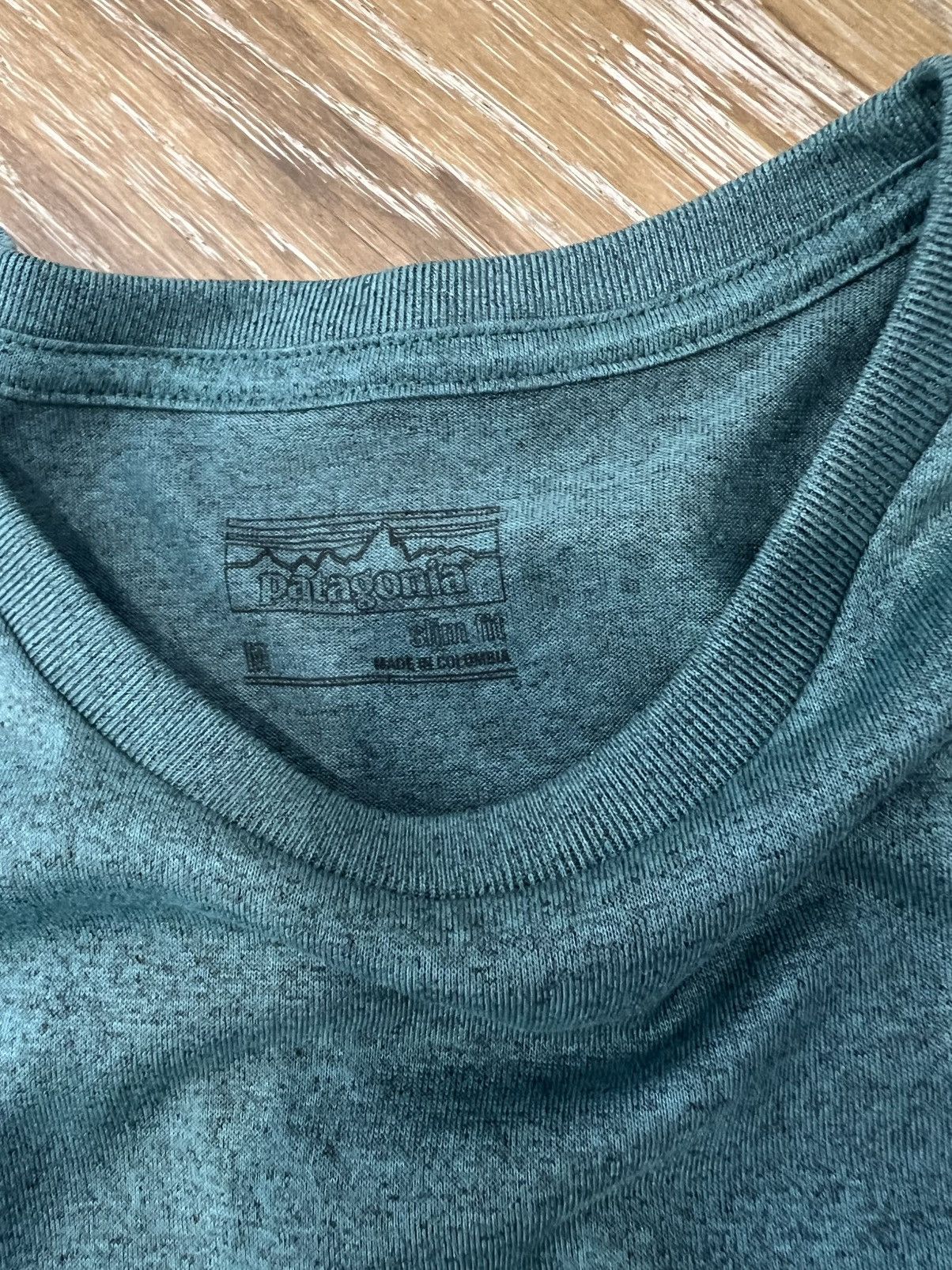Patagonia Patagonia Hybrid Pocket Responsibili-Tee teal tee Size US M / EU 48-50 / 2 - 3 Thumbnail