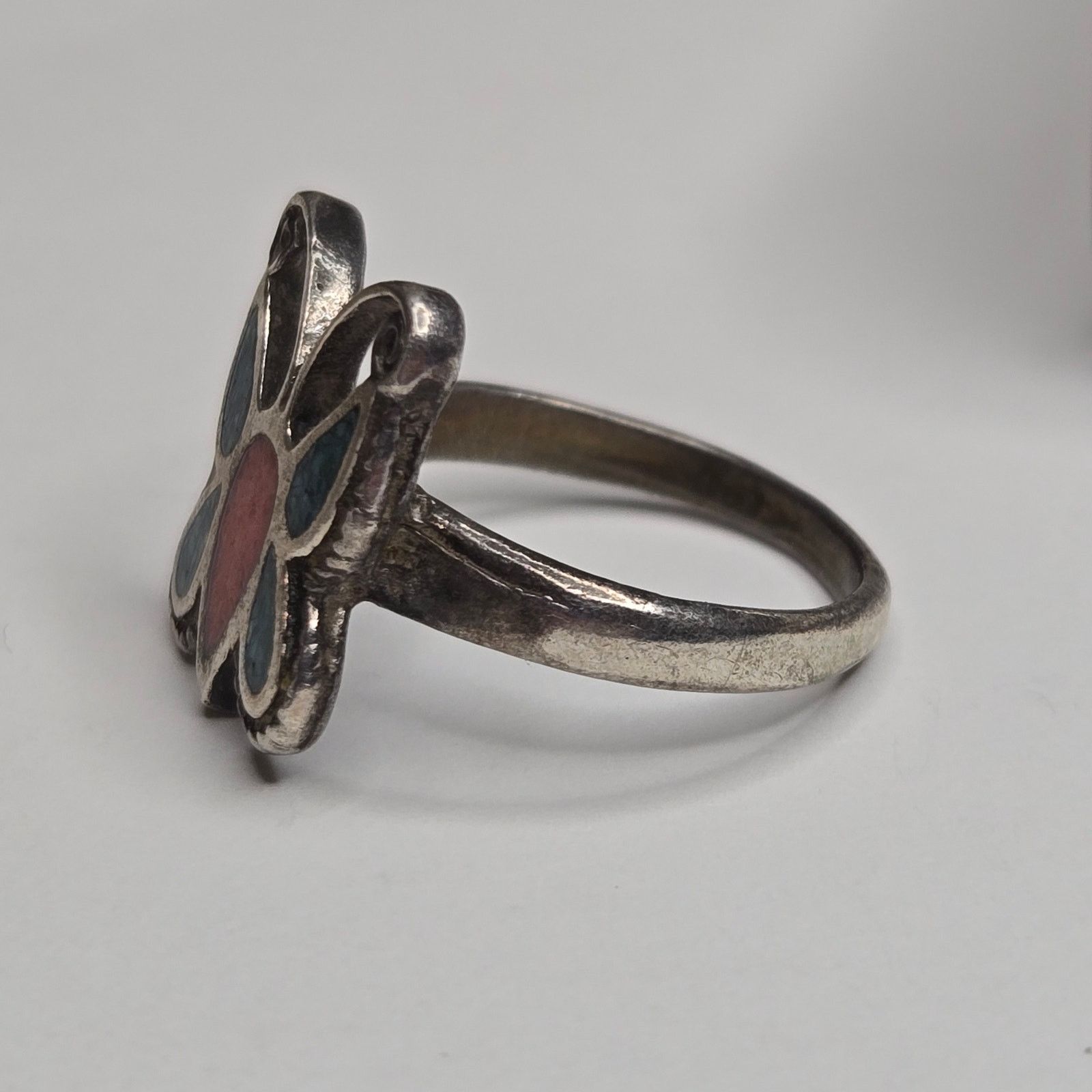 18 East Navajo Sterling Silver Butterfly Ring - Southwestern Style Size ONE SIZE - 13 Thumbnail