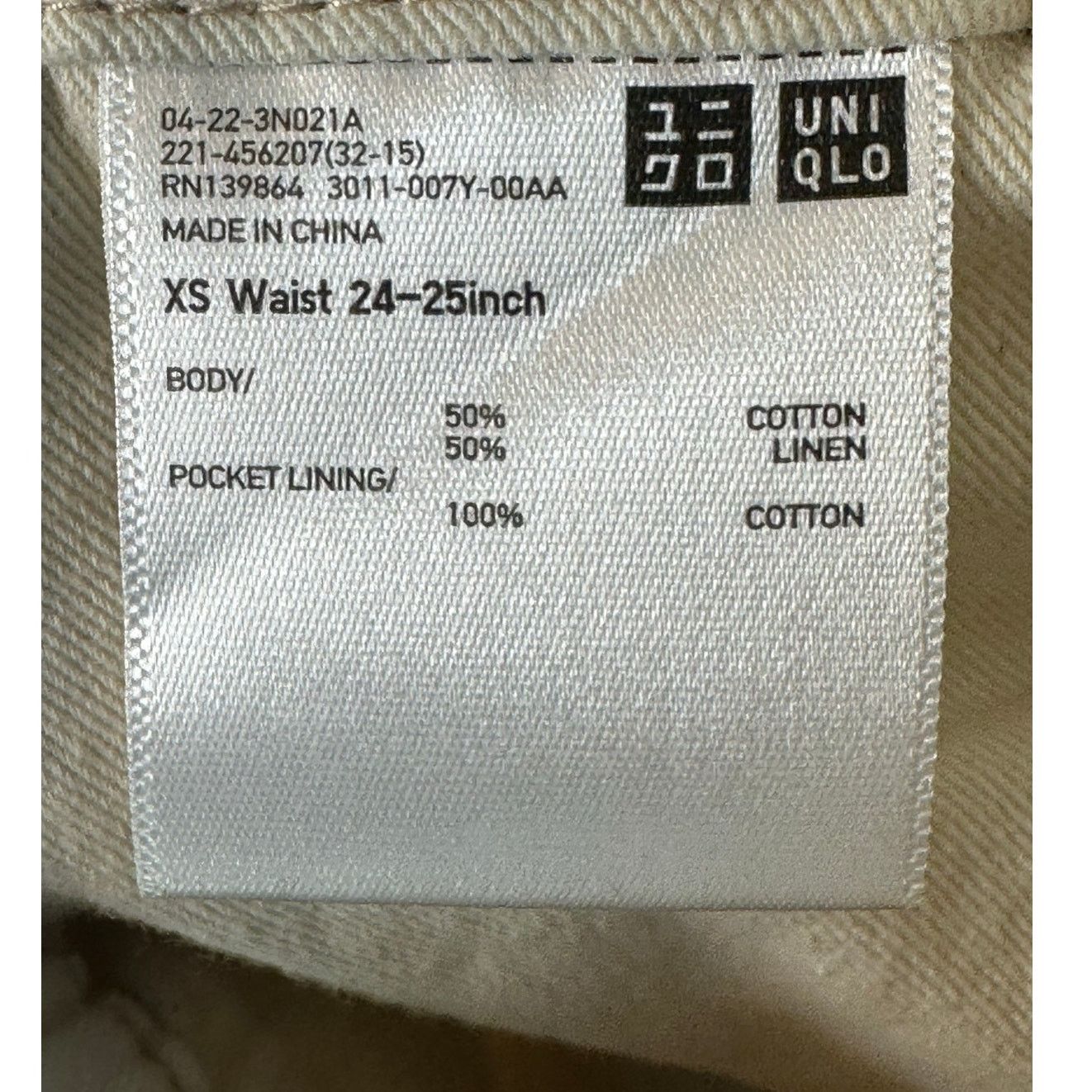 Uniqlo Uniqlo beige casual high rise ankle pants size XS Size 28" / US 6 / IT 42 - 3 Thumbnail