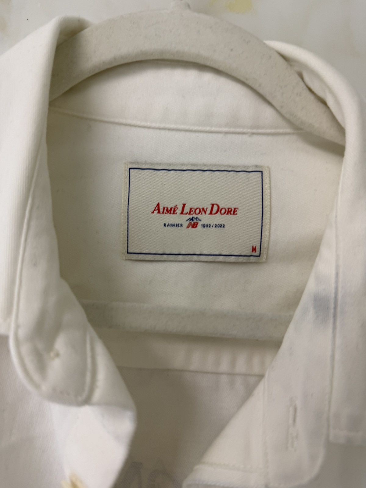 Aime Leon Dore × New Balance Aimé Leon Dore x New Balance Brushed Cotton White Overshirt Size US M / EU 48-50 / 2 - 3 Thumbnail