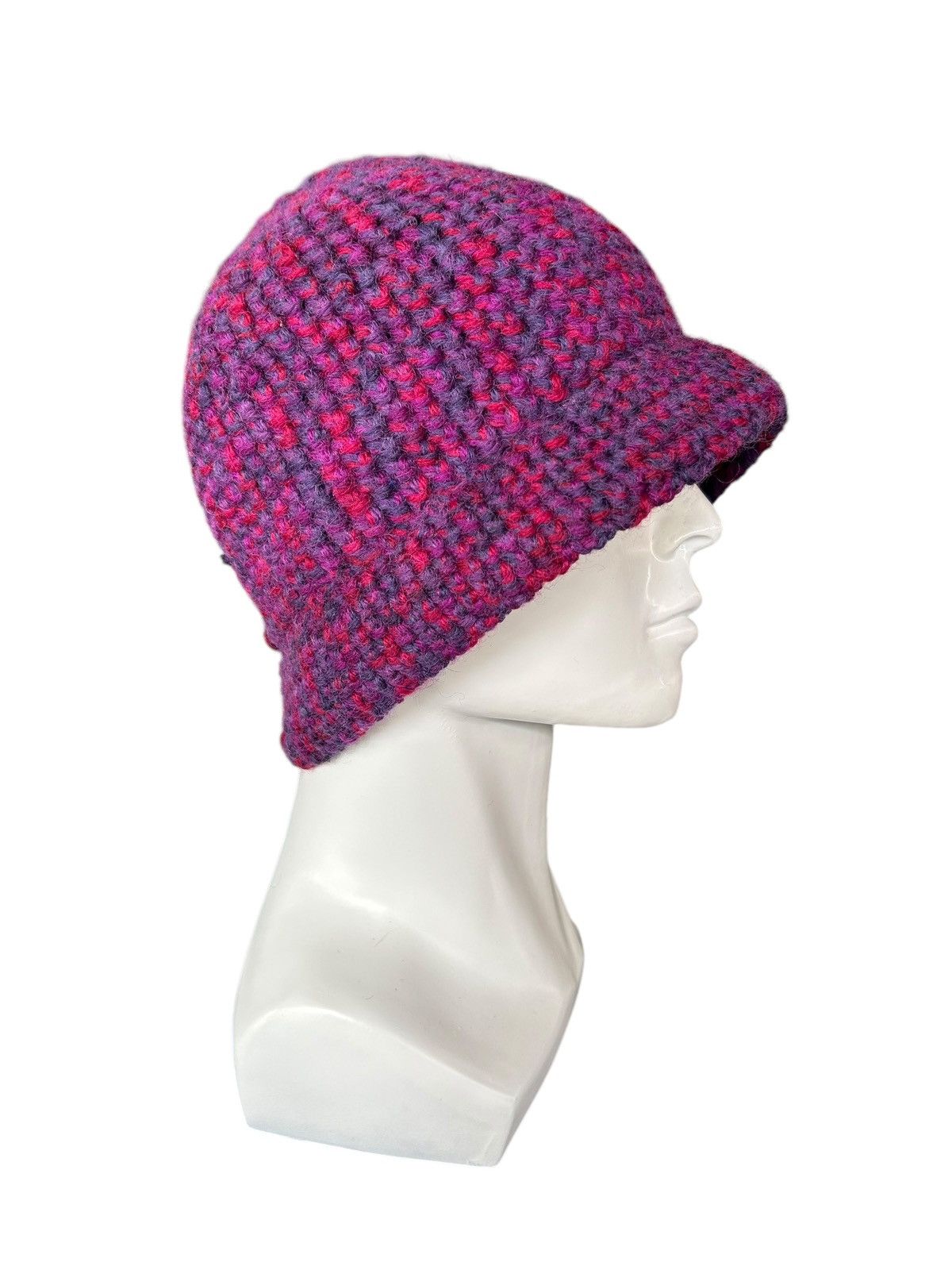 Japanese Brand × Kapital × Vintage Crochet Knitted handmade Beanie Hats Rare☠️☠️ Size ONE SIZE - 3 Thumbnail