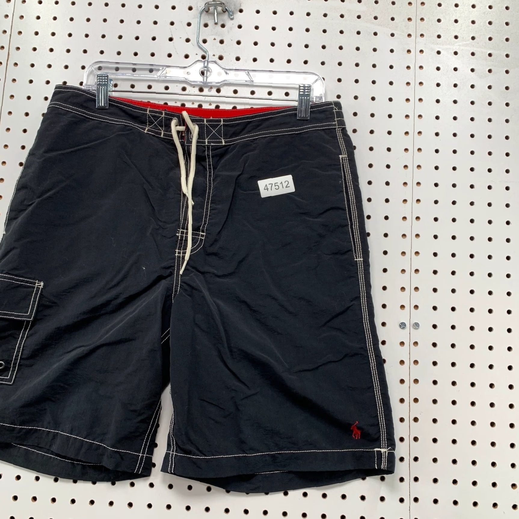 Polo Ralph Lauren Polo Ralph Lauren Swim Shorts Bermuda Mens M Red Nylon Drawstring Summer Beach 34in Waist Regular Pattern: Solid Size US M / EU 48-50 / 2 - 5 Thumbnail
