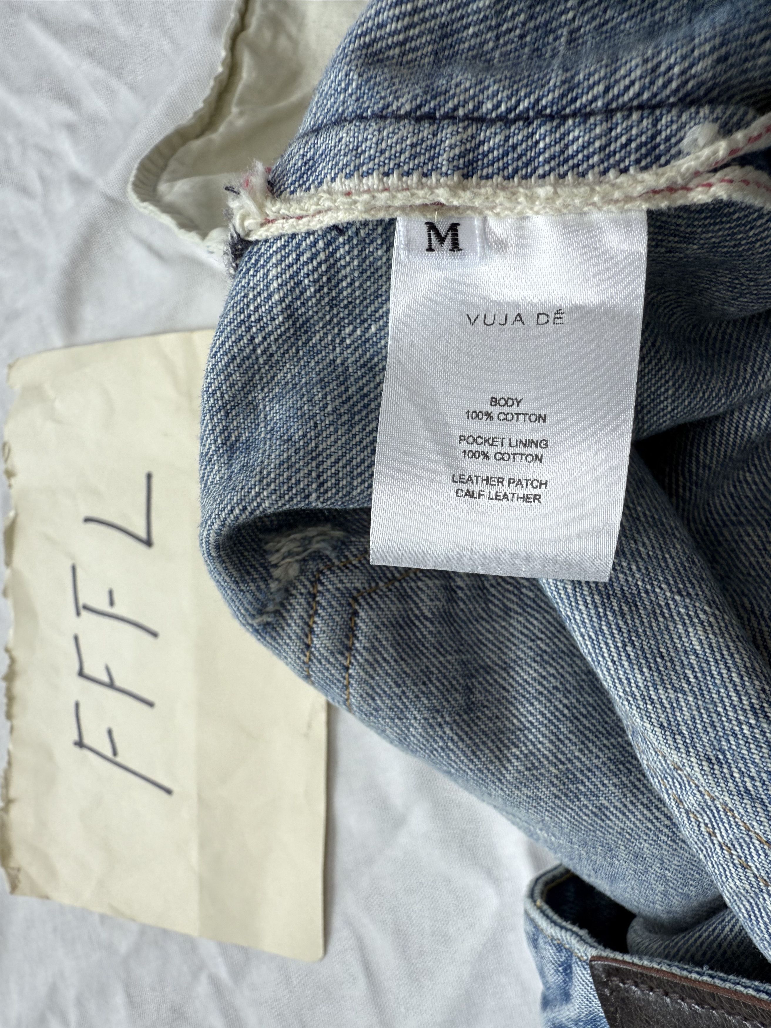 VUJADE STEVE DISTRESSED SELVEDGE JEANS IN DENIM