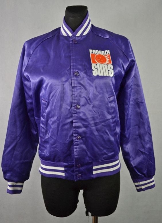 image of Vintage Phoenix Suns Chalk Line Jacket Made In Usa 18-20 / M in Purple, Women's (Size Medium)