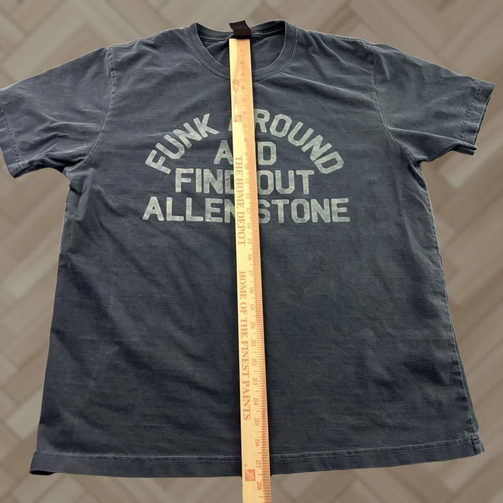 Vintage Allen Stone Funk Around Short Sleeve Cotton T Shirt Mens Large Blue Size US L / EU 52-54 / 3 - 1 Thumbnail