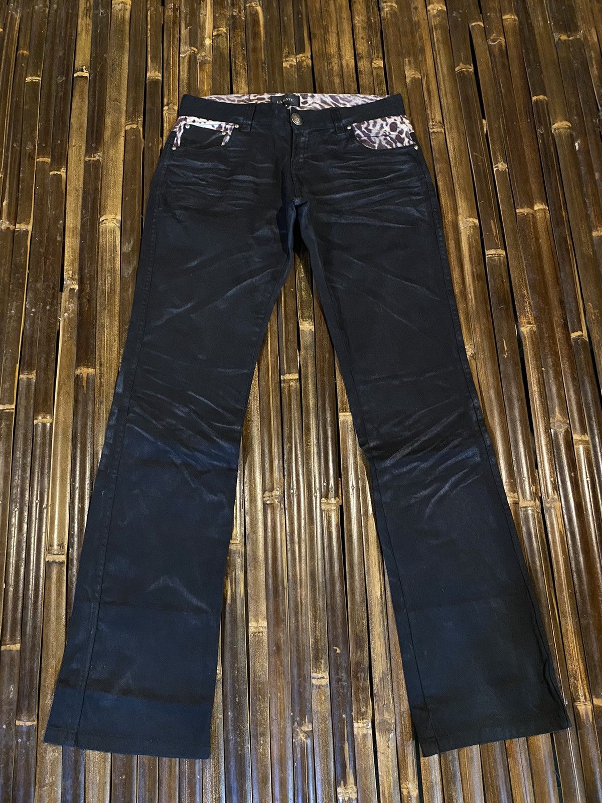 image of Beauty Beast x Hysteric Glamour Vintage La Gate Pants Boot Cut in Black, Men's (Size 32)