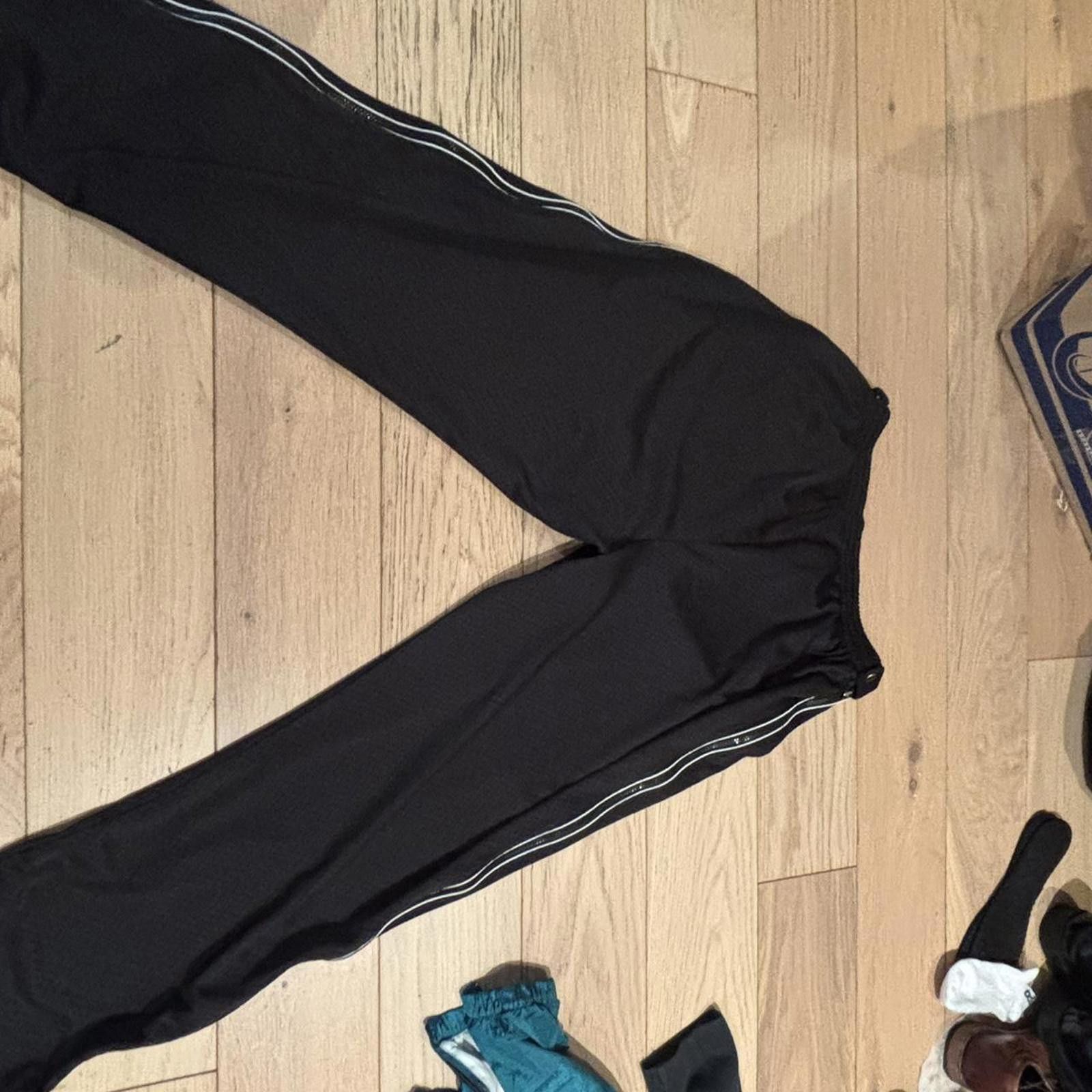 Designer Prospirit Large black track pants Size US 34 / EU 50 - 4 Thumbnail