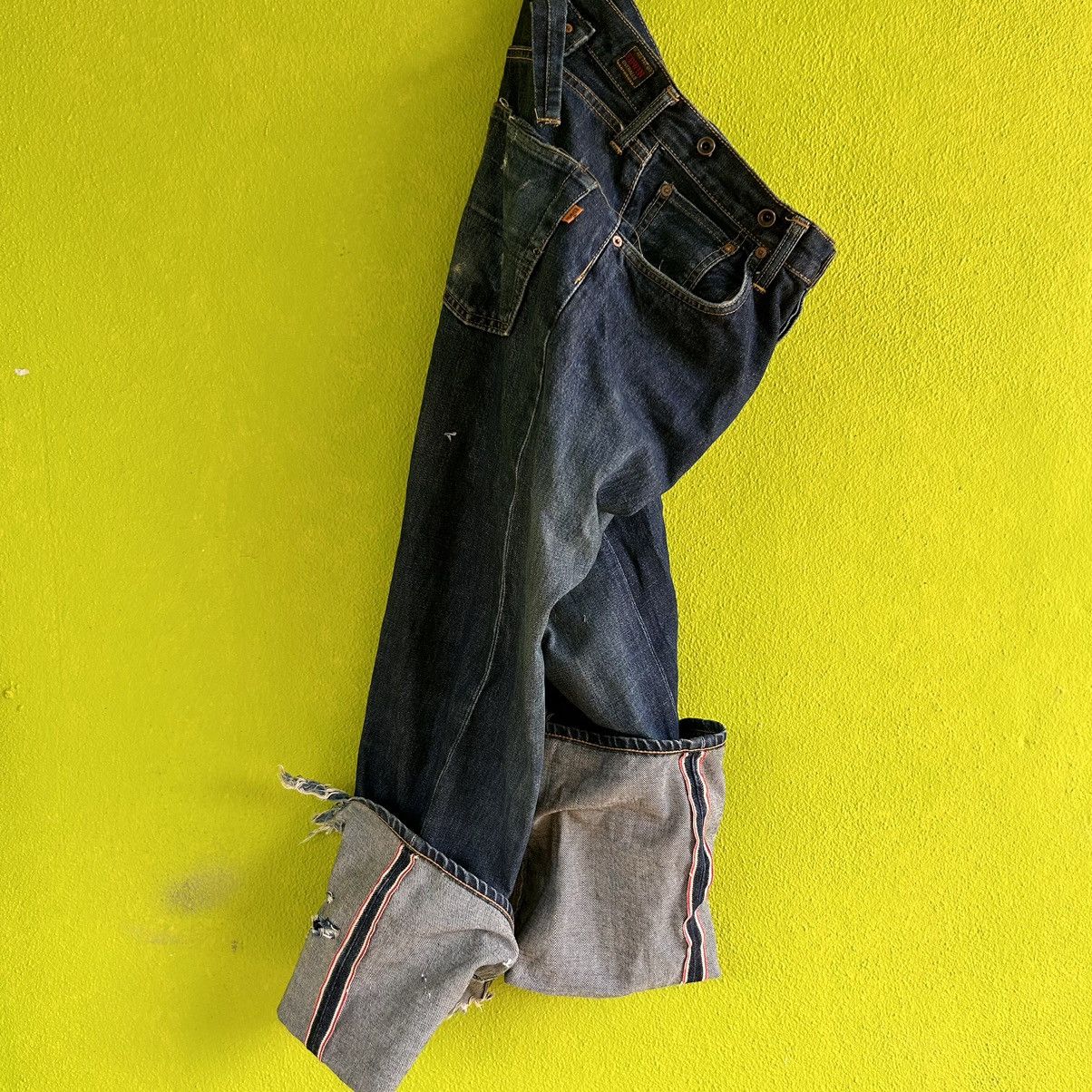 Edwin Vintage Edwin Overalls Sanforized Selvedge Distressed Denim Size US 30 / EU 46 - 12 Thumbnail