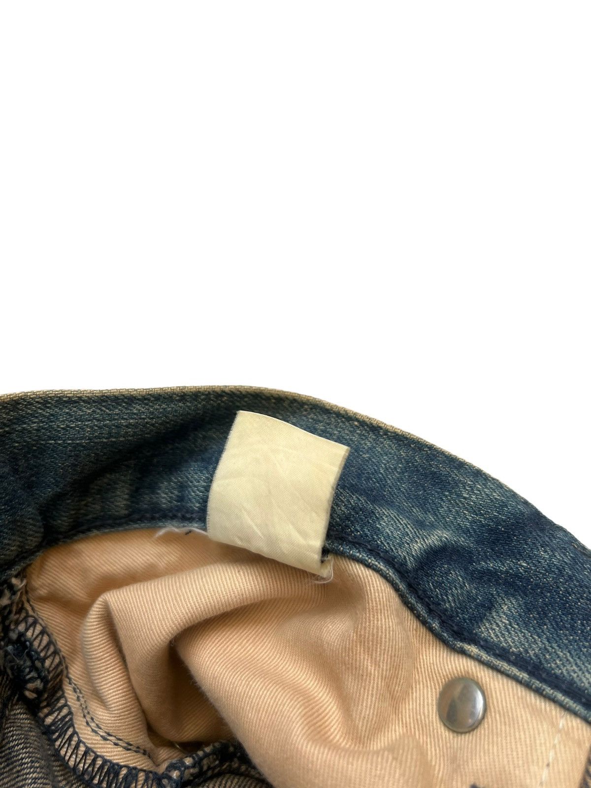 Japanese Brand Vintage Pledge Japan Distressed Muddy Denim Slim Jeans Size US 31 - 22 Thumbnail