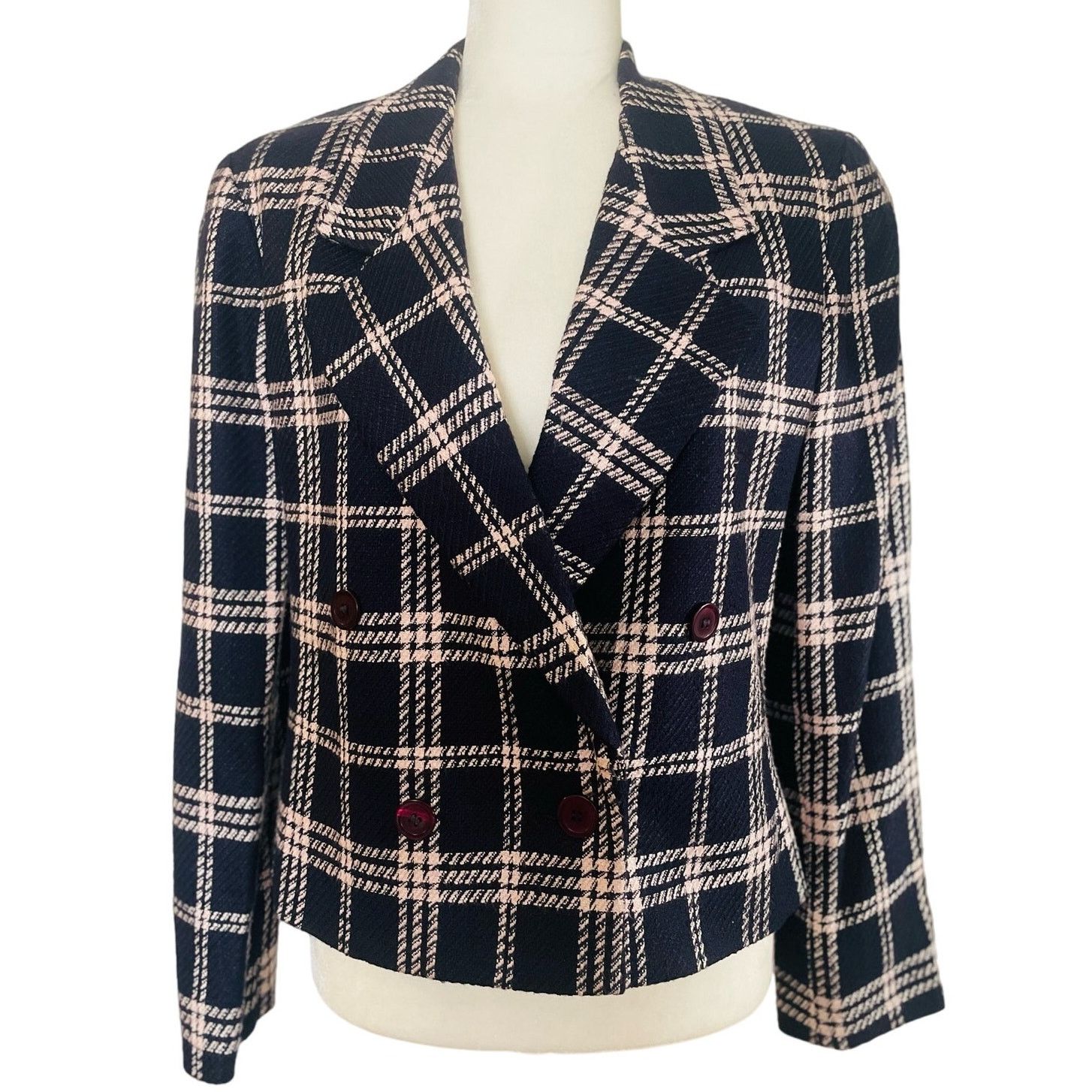 Other Breckenridge Womens Vintage Plaid Blazer Size S / US 4 / IT 40 - 1 Thumbnail