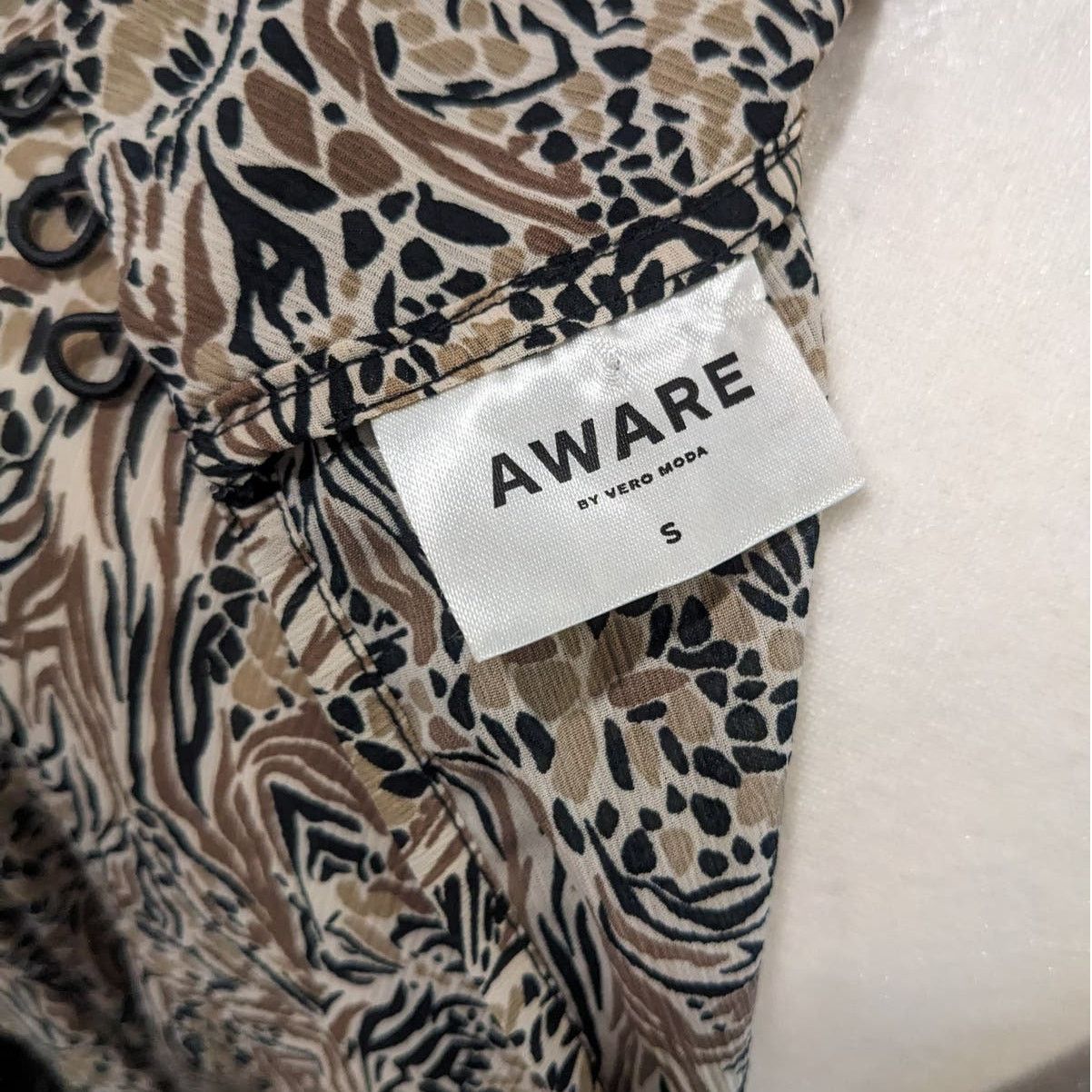Other AWARE by Vero Moda Josephine Printed Mock Neck Dress Small Size S / US 4 / IT 40 - 9 Thumbnail
