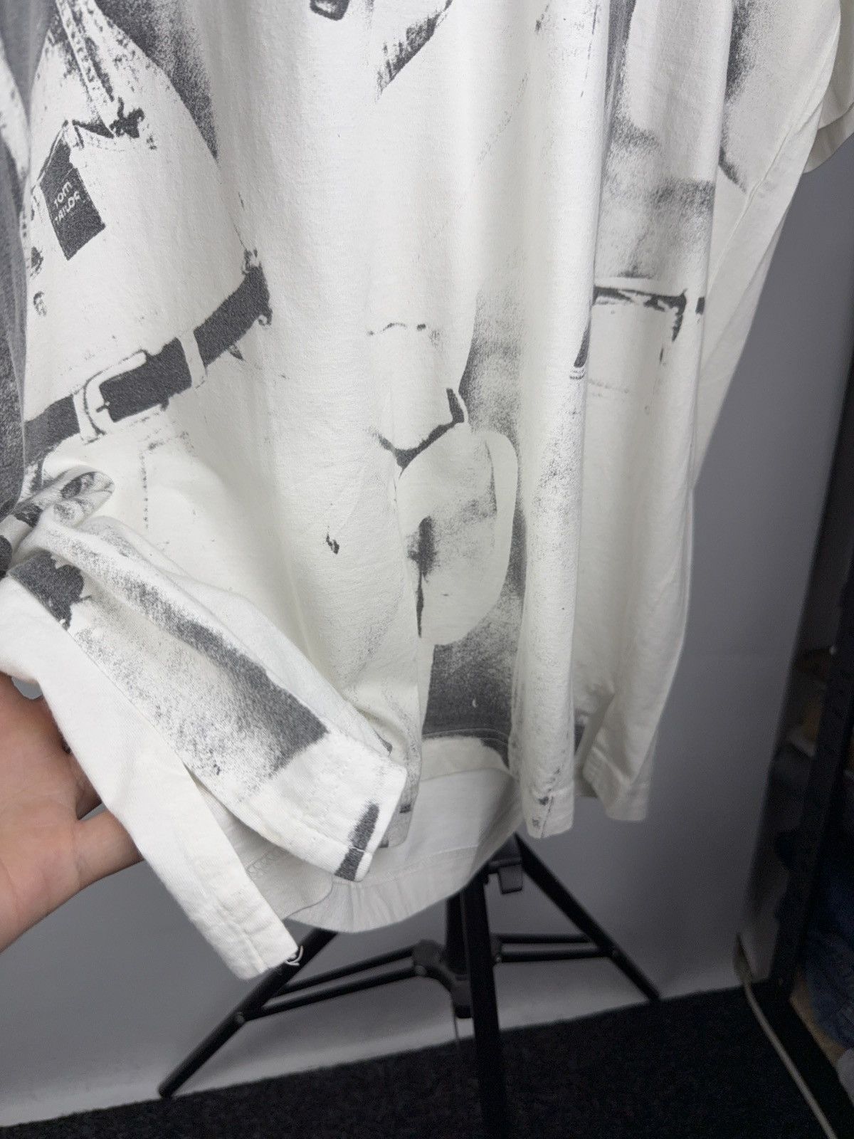 Japanese Brand × Vintage Avant-Garde Black & White Print Tee Surreal Art Photo Style Size US XL / EU 56 / 4 - 5 Thumbnail