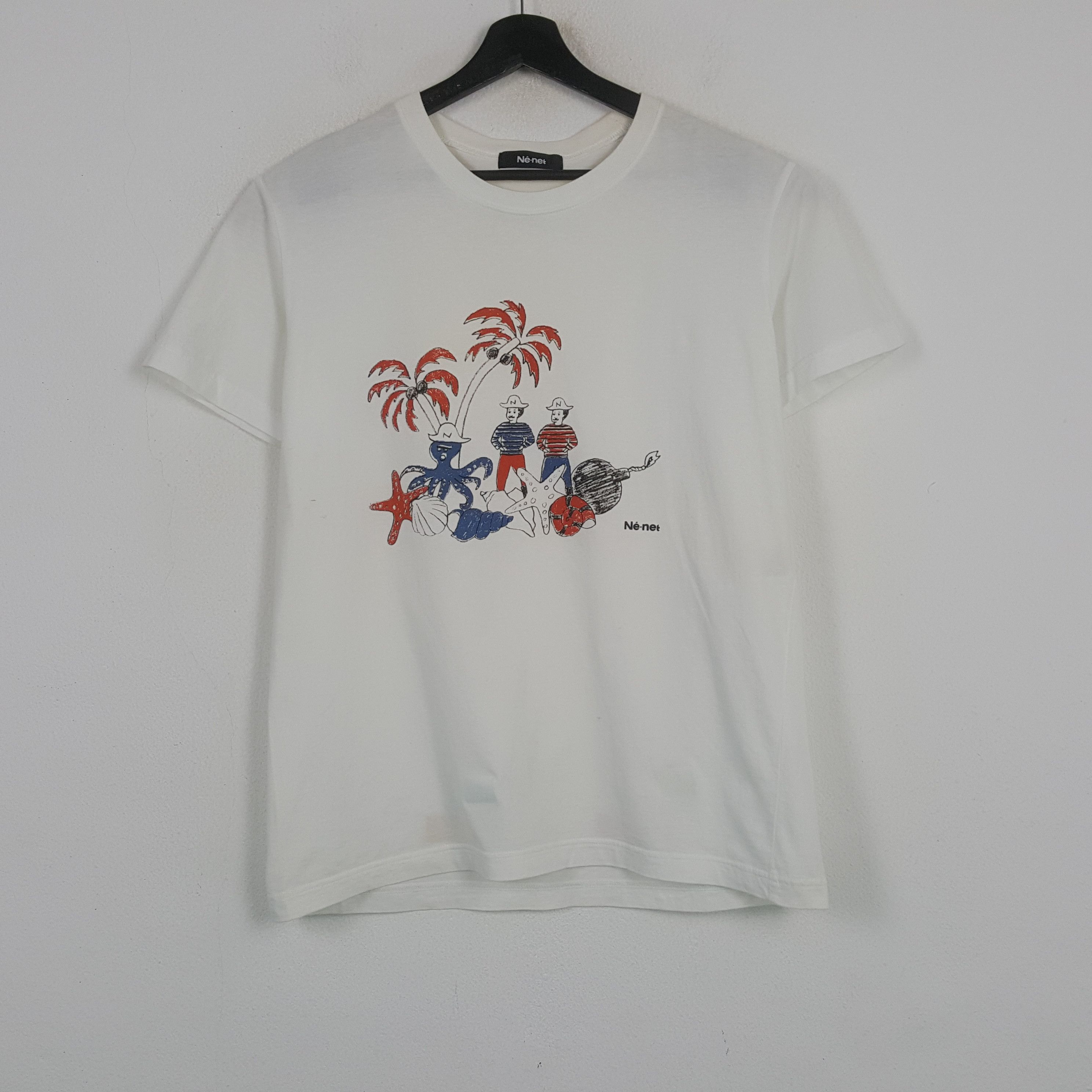 Ne-Net NE-NET by ISSEY MIYAKE Japanese Designer Tshirt C294N13 Size US M / EU 48-50 / 2 - 1 Thumbnail