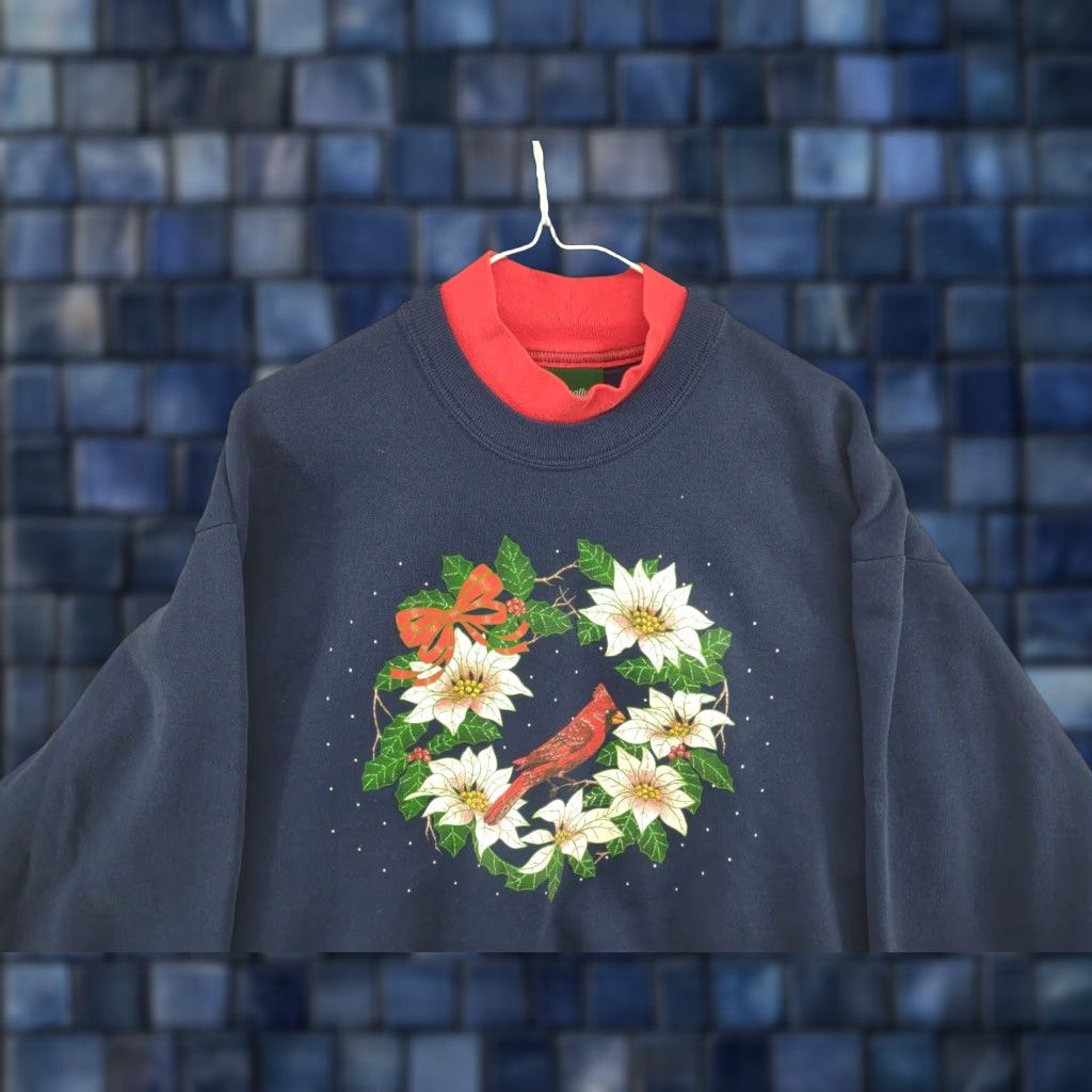 Jerzees Vintage Jerzees Christmas Winter Cardinal Sweatshirt XL USA JERZEES Cardinal Christmas Sweatshirt XL USA Size US XL / EU 56 / 4 - 1 Thumbnail