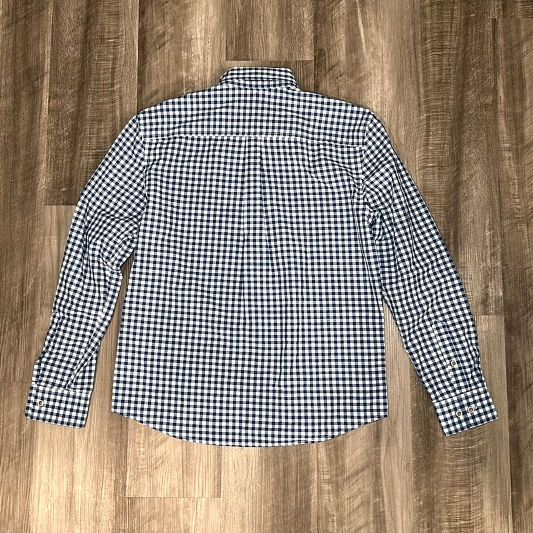 johnnie-O Johnnie-O Hangin’ Out Wooster Long Sleeve Button Down Shirt Small Mens Blue Oceanside Gingham Plaid Size US S / EU 44-46 / 1 - 3 Thumbnail