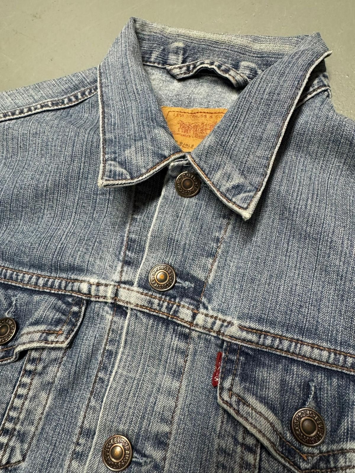 Designer Levi Strauss Denim Jacket for Girls - Classic Blue Size US M / EU 48-50 / 2 - 2 Thumbnail