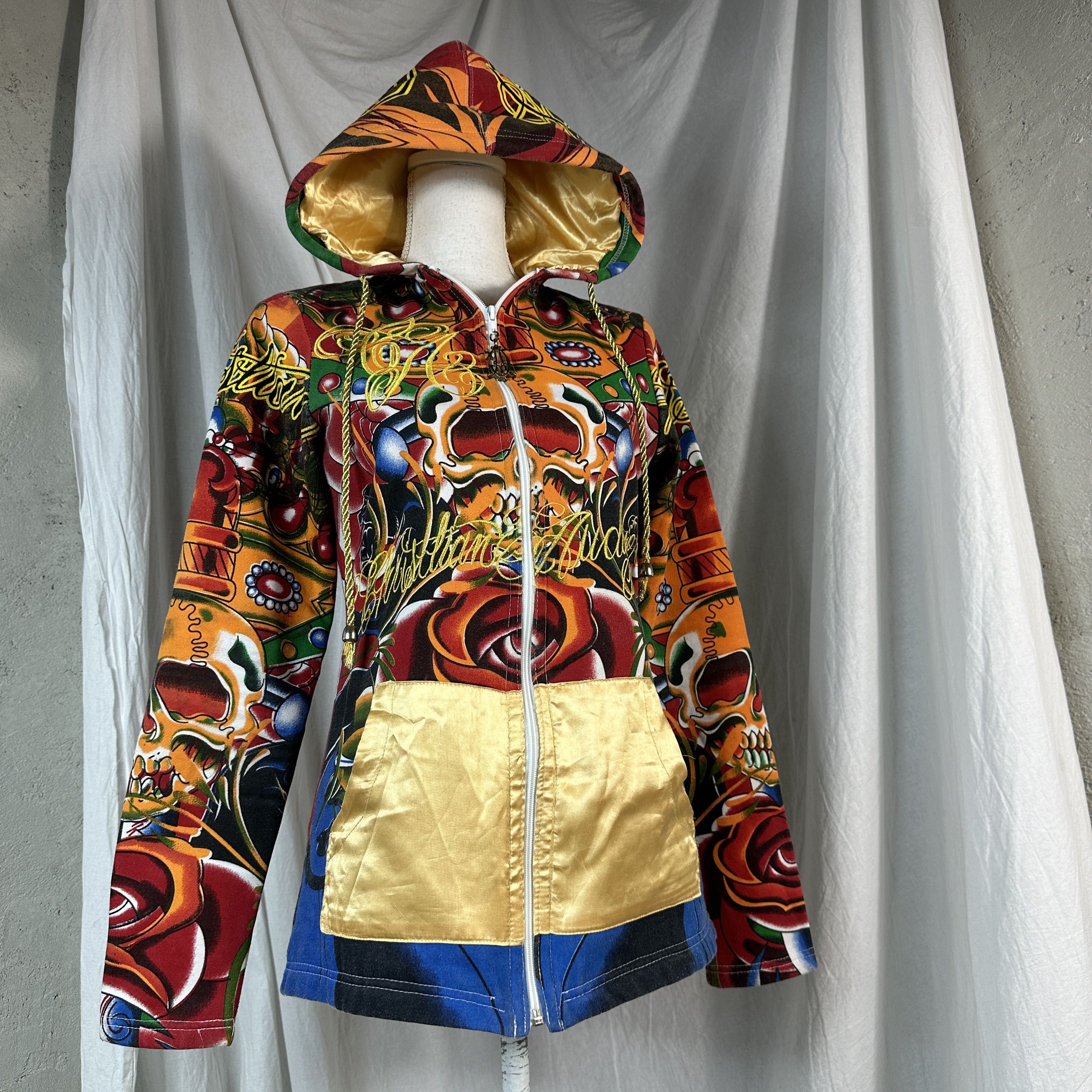 Christian Audigier × Vintage Vintage Christian Audigier Y2K Hoodie Size US M / EU 48-50 / 2 - 7 Thumbnail