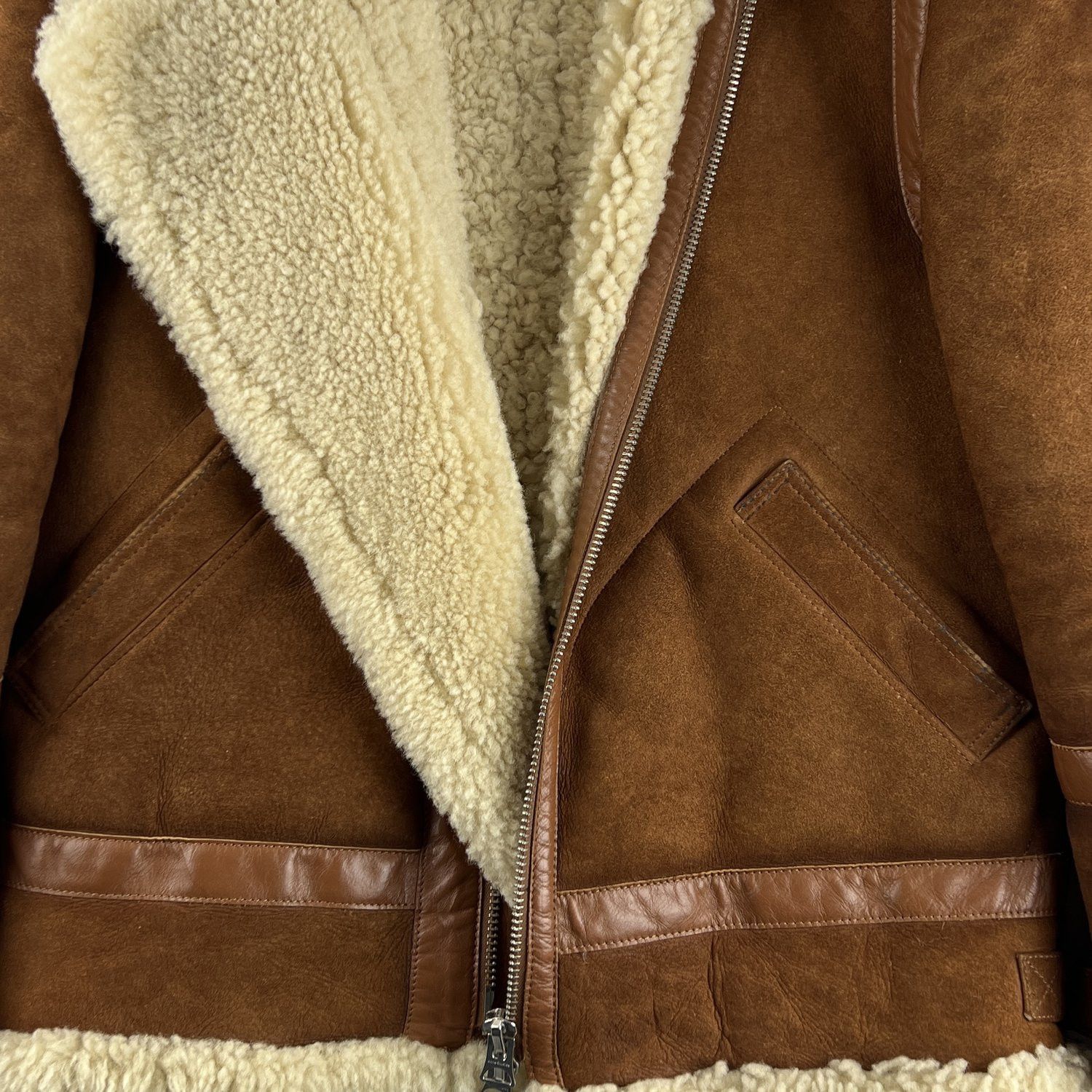 Acne Studios Acne Studios Tan Brown Ian Shearling Jacket Size US S / EU 44-46 / 1 - 4 Thumbnail