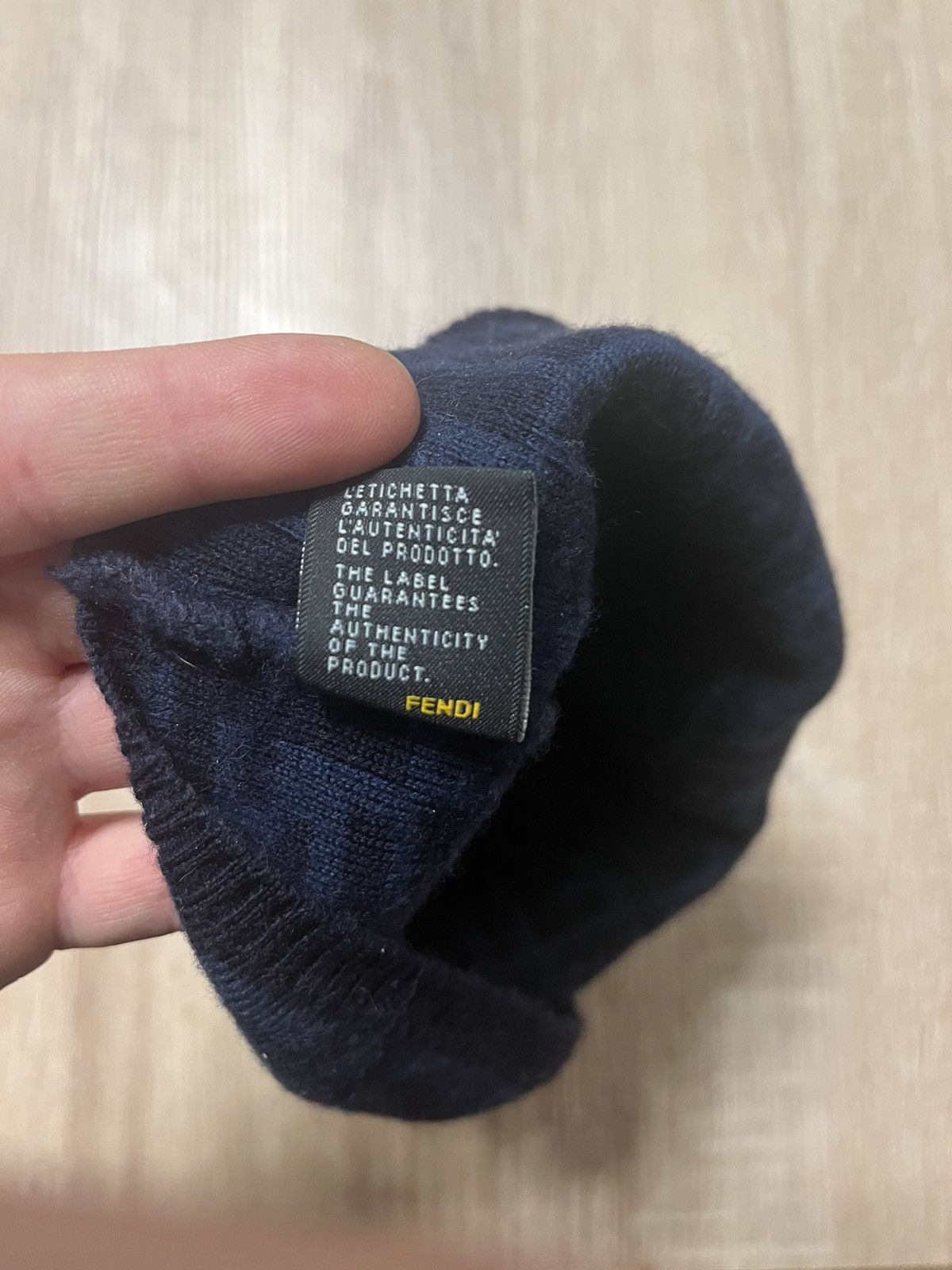 Fendi Fendi Zucca FF Logo Monogram Wool Knitted Beanie fitted Size ONE SIZE - 4 Thumbnail